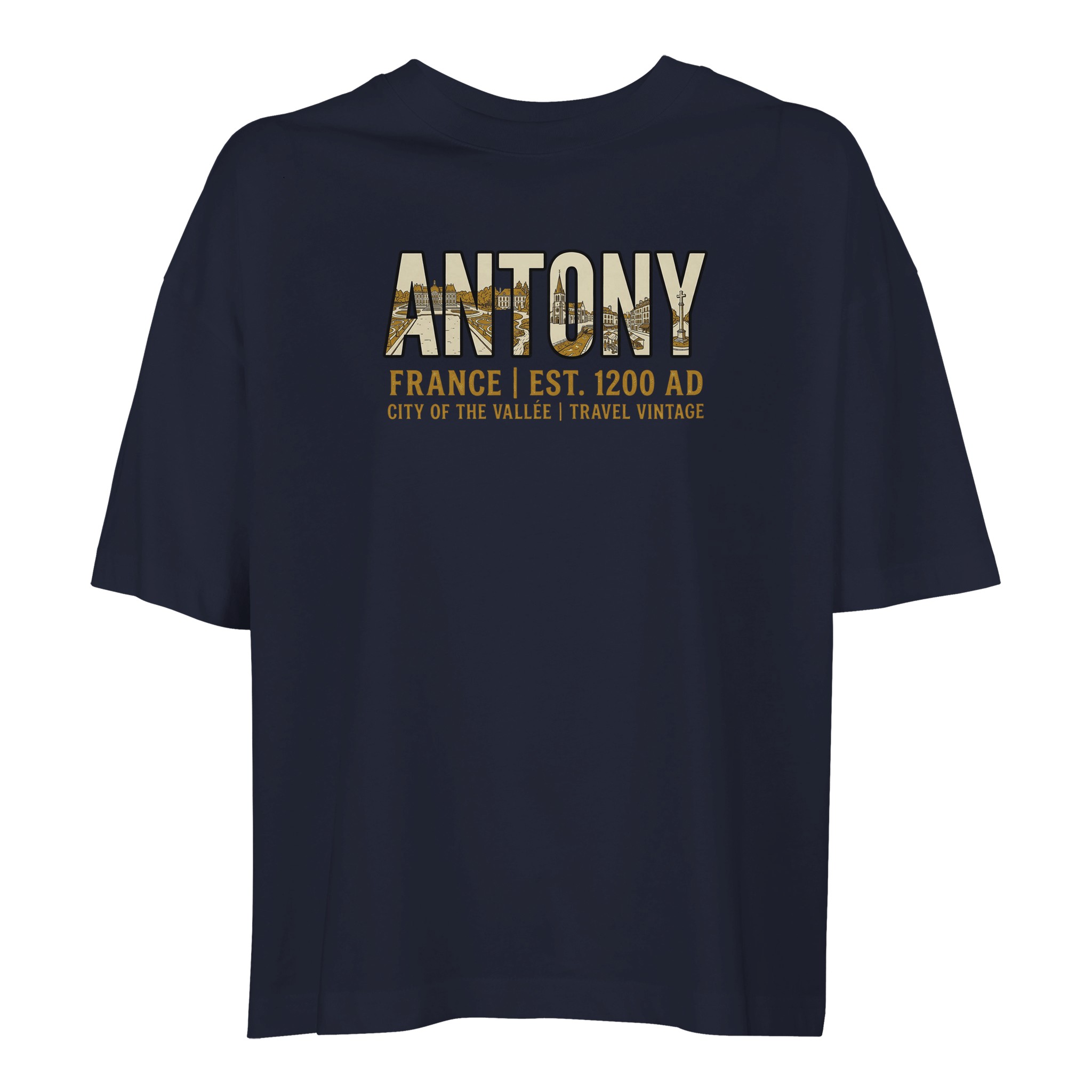 T-shirt Antony femme ample coton bio ville française T-shirt Antony femme ample coton bio ville française