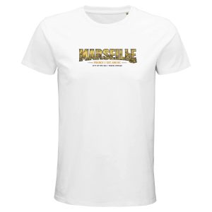 T-shirt Marseille homme bio ajusté ville emblématique T-shirt Marseille homme bio ajusté ville emblématique