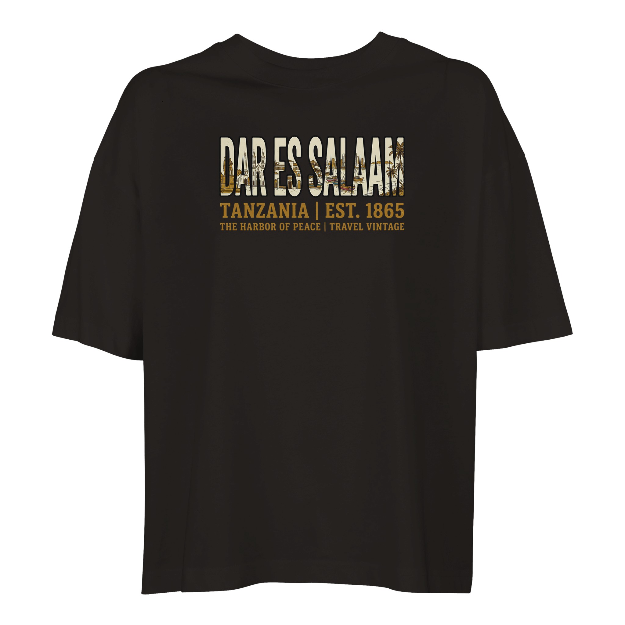 T-shirt Dar es Salaam femme ample coton bio T-shirt Dar es Salaam femme ample coton bio