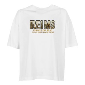 T-shirt Reims femme ample coton bio ville française T-shirt Reims femme ample coton bio ville française