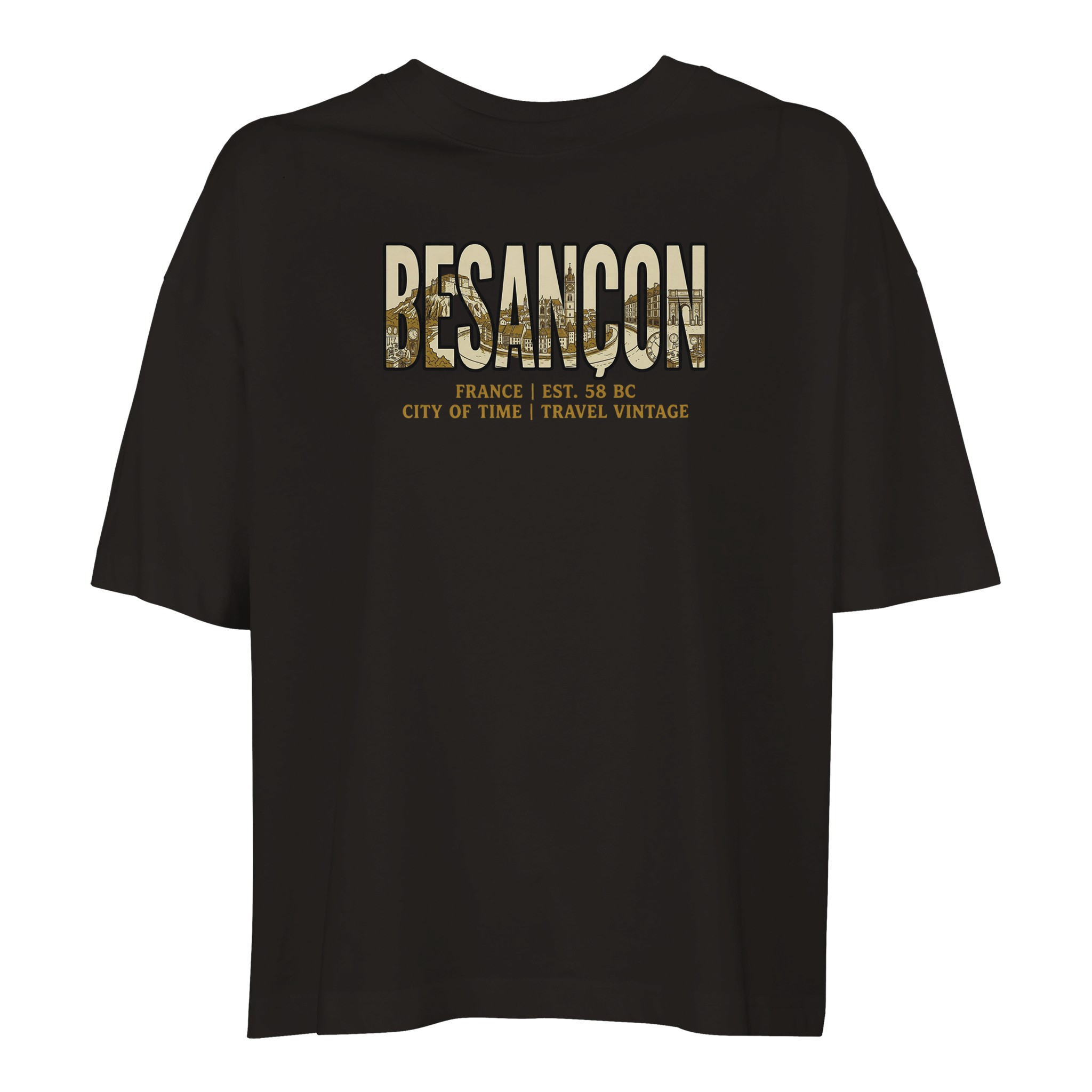 T-shirt Besançon femme ample coton bio conversion T-shirt Besançon femme ample coton bio conversion