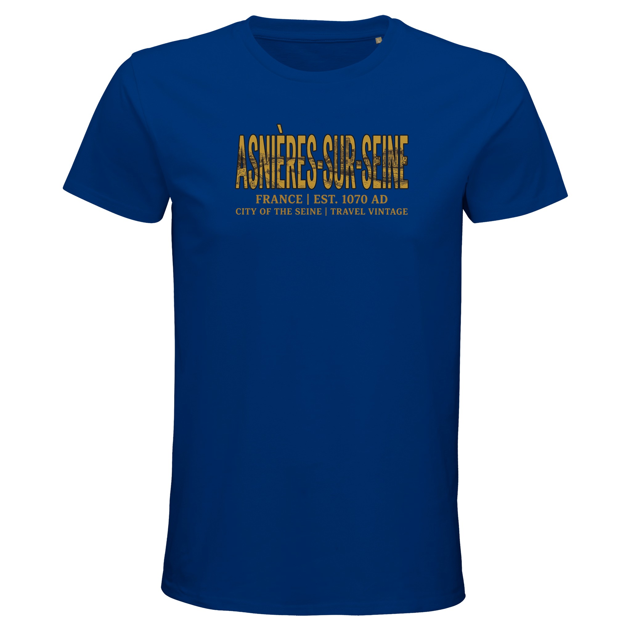 T-shirt Asnières-sur-Seine homme bio ajusté T-shirt Asnières-sur-Seine homme bio ajusté
