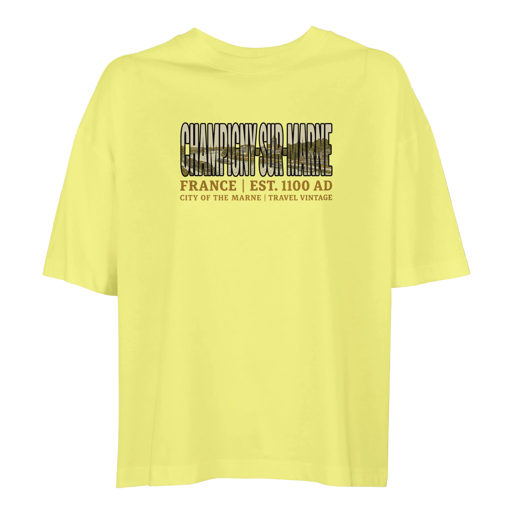 T-shirt Champigny-sur-Marne femme ample coton bio T-shirt Champigny-sur-Marne femme ample coton bio