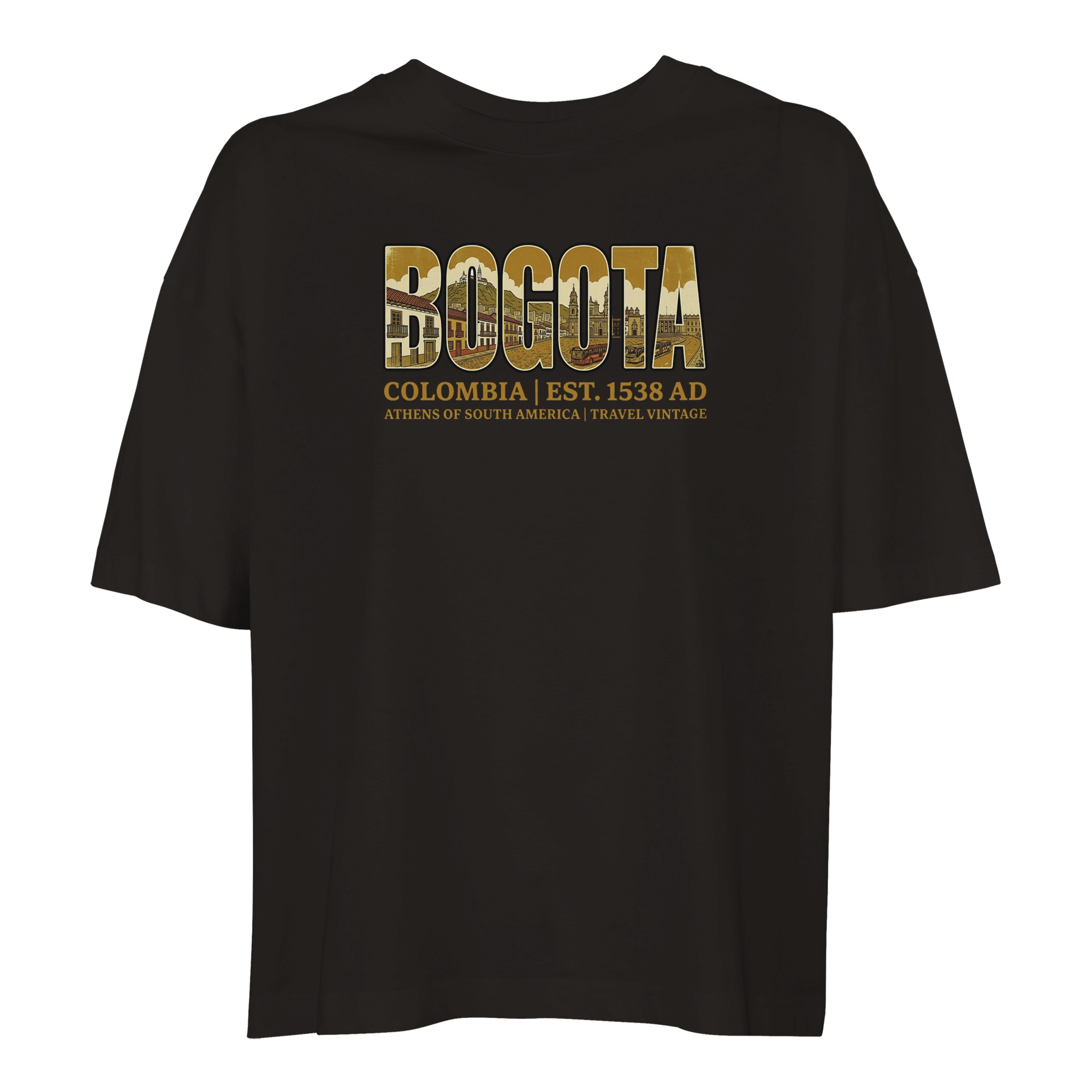 T-shirt Bogota femme ample coton bio conversion T-shirt Bogota femme ample coton bio conversion, coloris Deep Black
