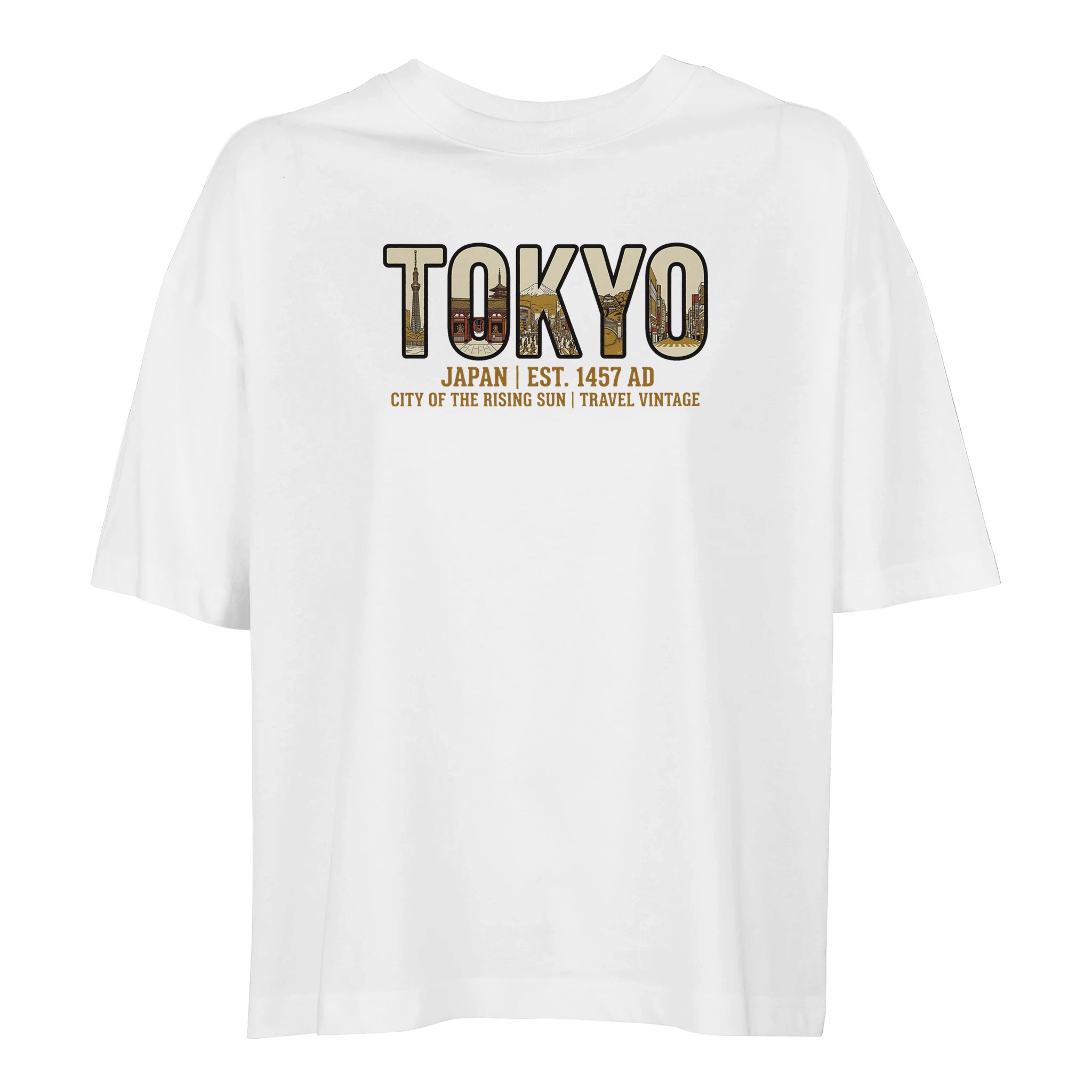 T-shirt Tokyo femme ample coton bio conversion T-shirt Tokyo femme ample coton bio conversion