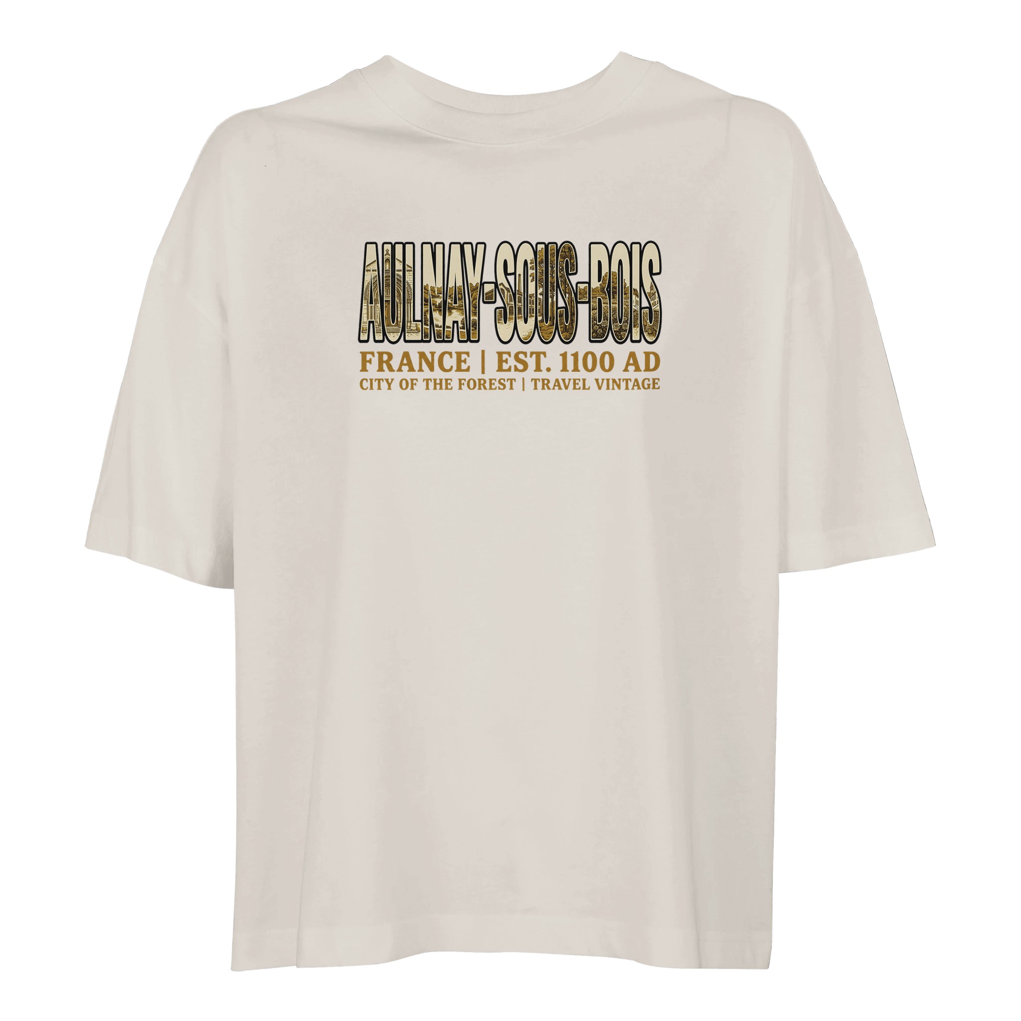 T-shirt Aulnay-sous-Bois femme ample coton bio T-shirt Aulnay-sous-Bois femme ample coton bio