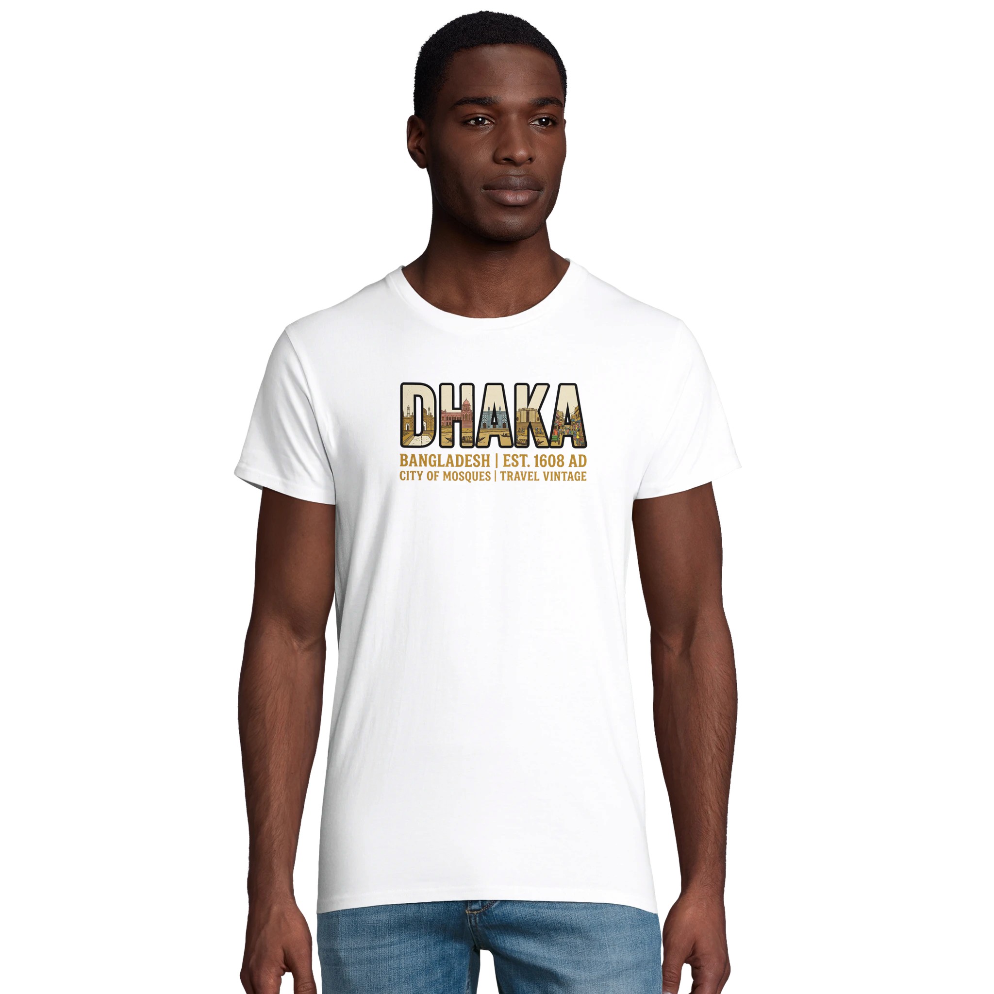 T-shirt Dhaka homme bio ajusté T-shirt Dhaka homme bio ajusté, photo 3