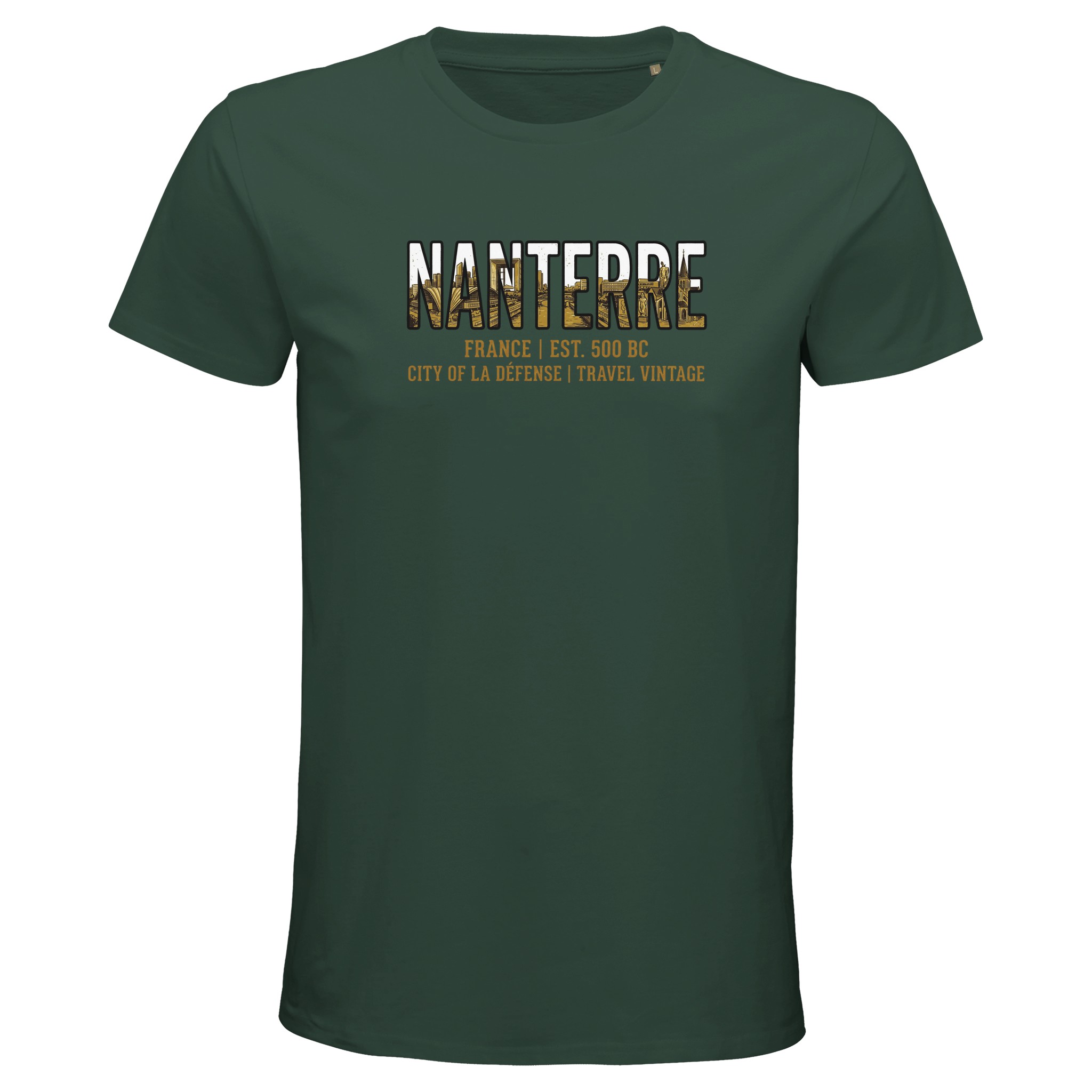 T-shirt Nanterre homme bio ajusté coton premium T-shirt Nanterre homme bio ajusté coton premium