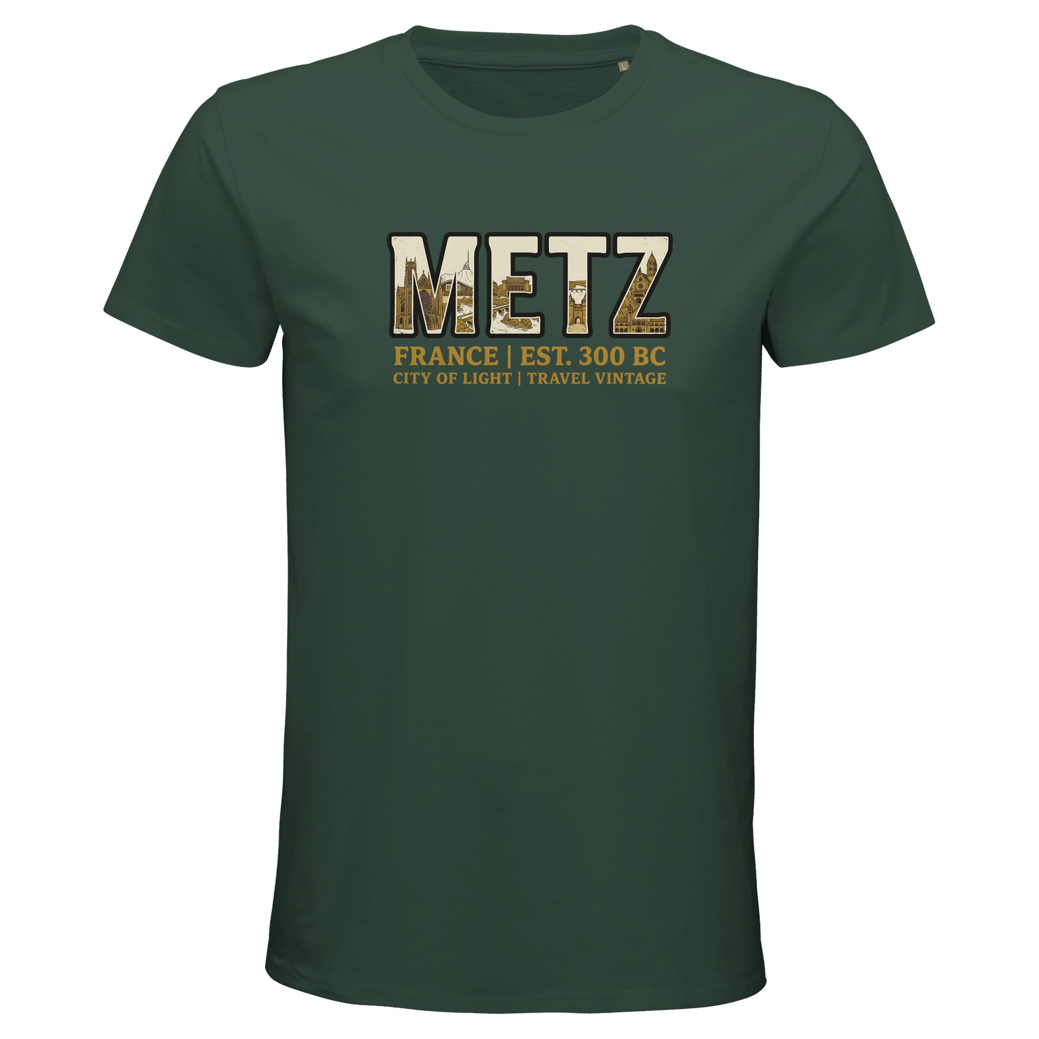T-shirt Metz homme bio ajusté | Ville de Metz T-shirt Metz homme bio ajusté | Ville de Metz
