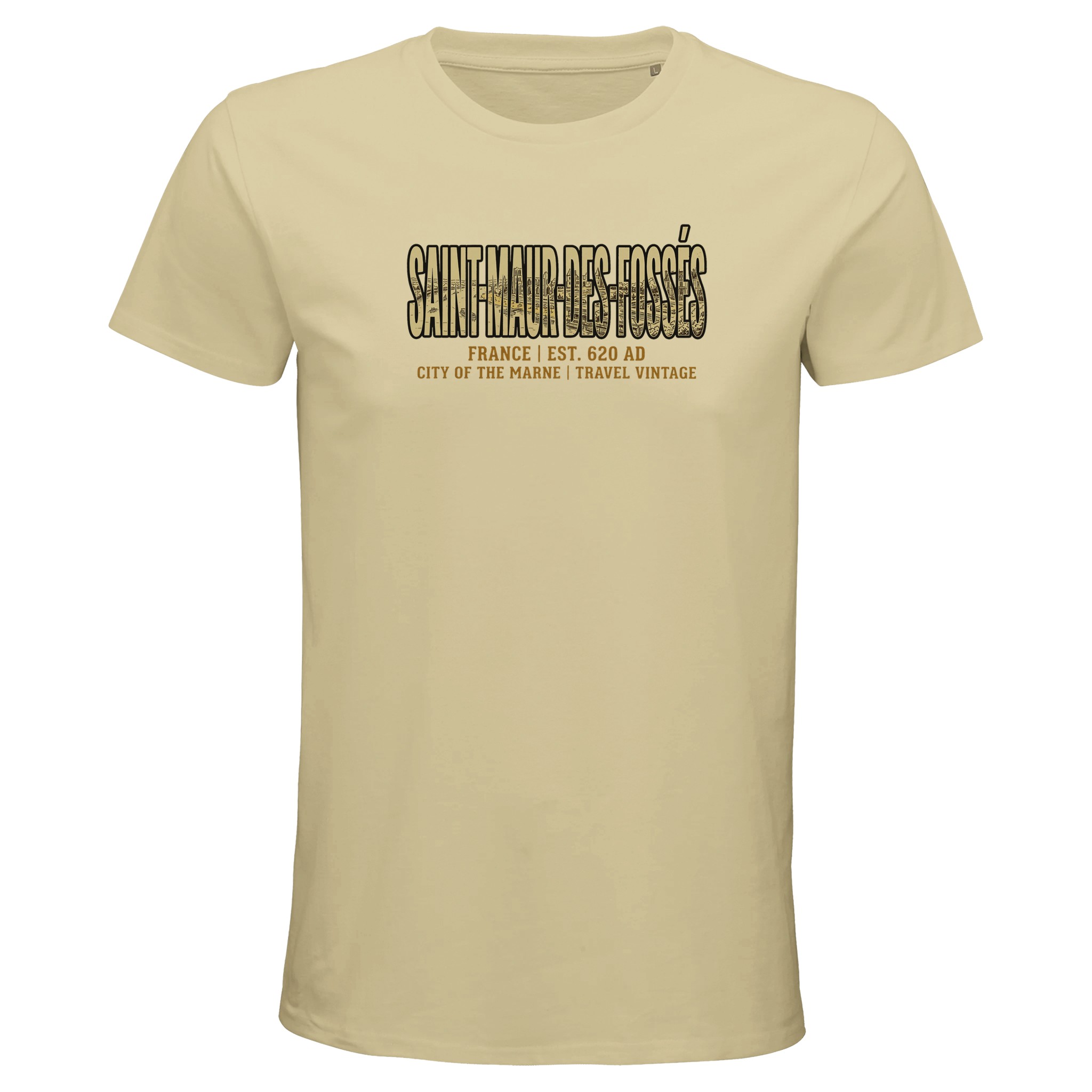 T-shirt Saint-Maur-des-Fossés homme bio ajusté T-shirt Saint-Maur-des-Fossés homme bio ajusté