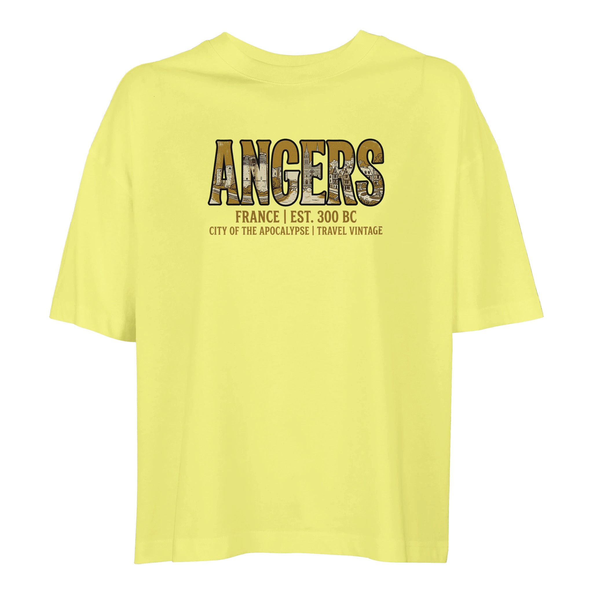 T-shirt Angers femme ample coton bio ville française T-shirt Angers femme ample coton bio ville française