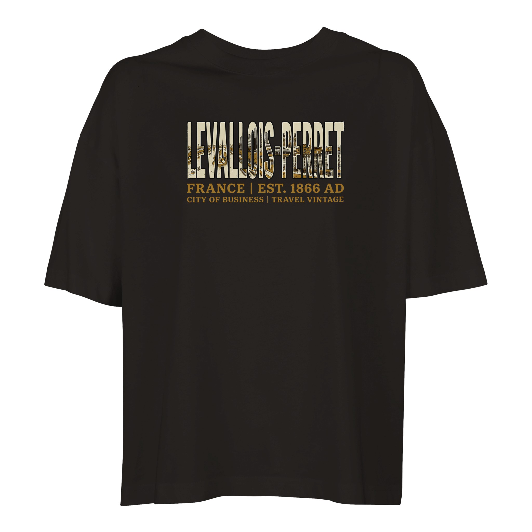 T-shirt Levallois-Perret femme ample coton bio T-shirt Levallois-Perret femme ample coton bio