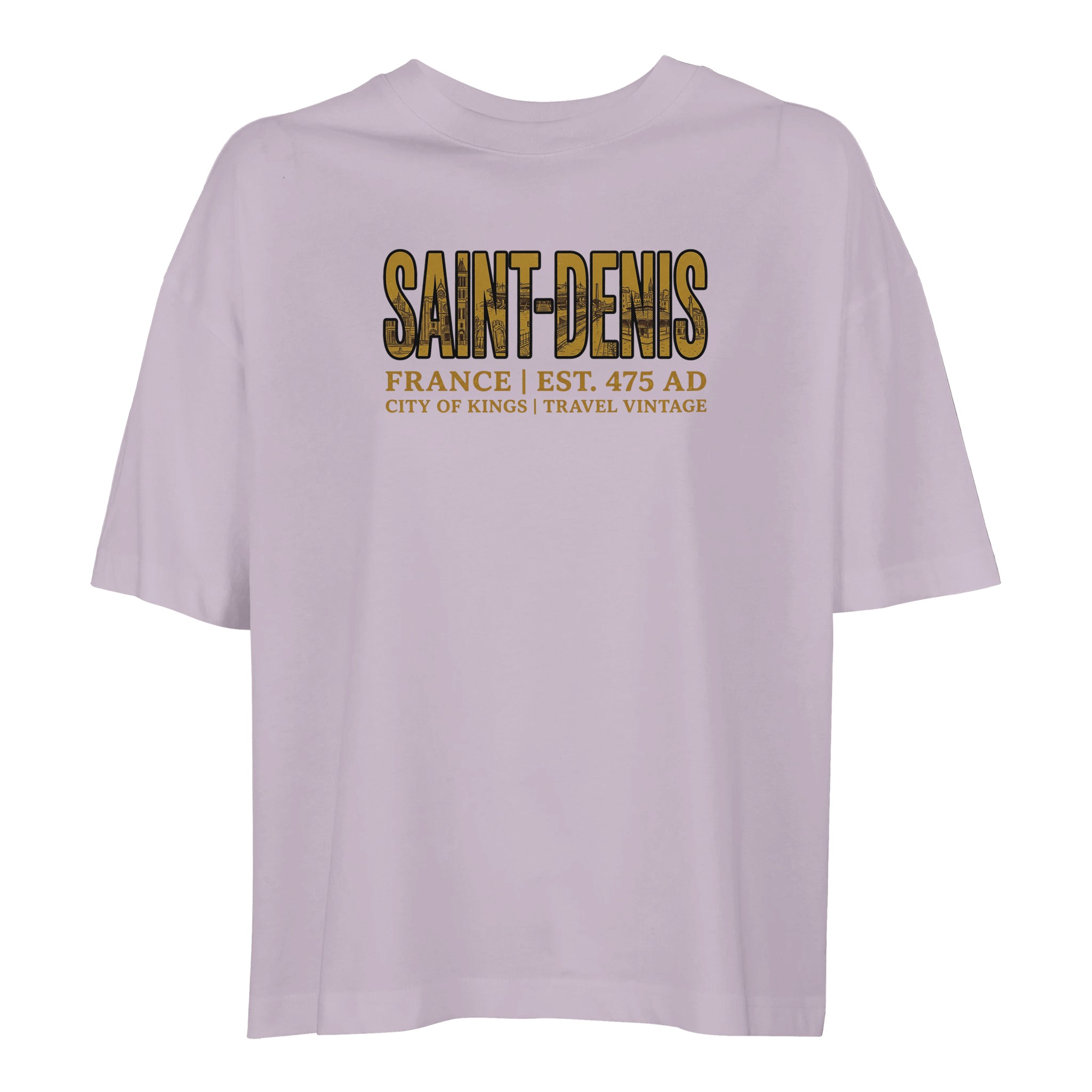 T-shirt Saint-Denis femme ample coton bio ville T-shirt Saint-Denis femme ample coton bio ville