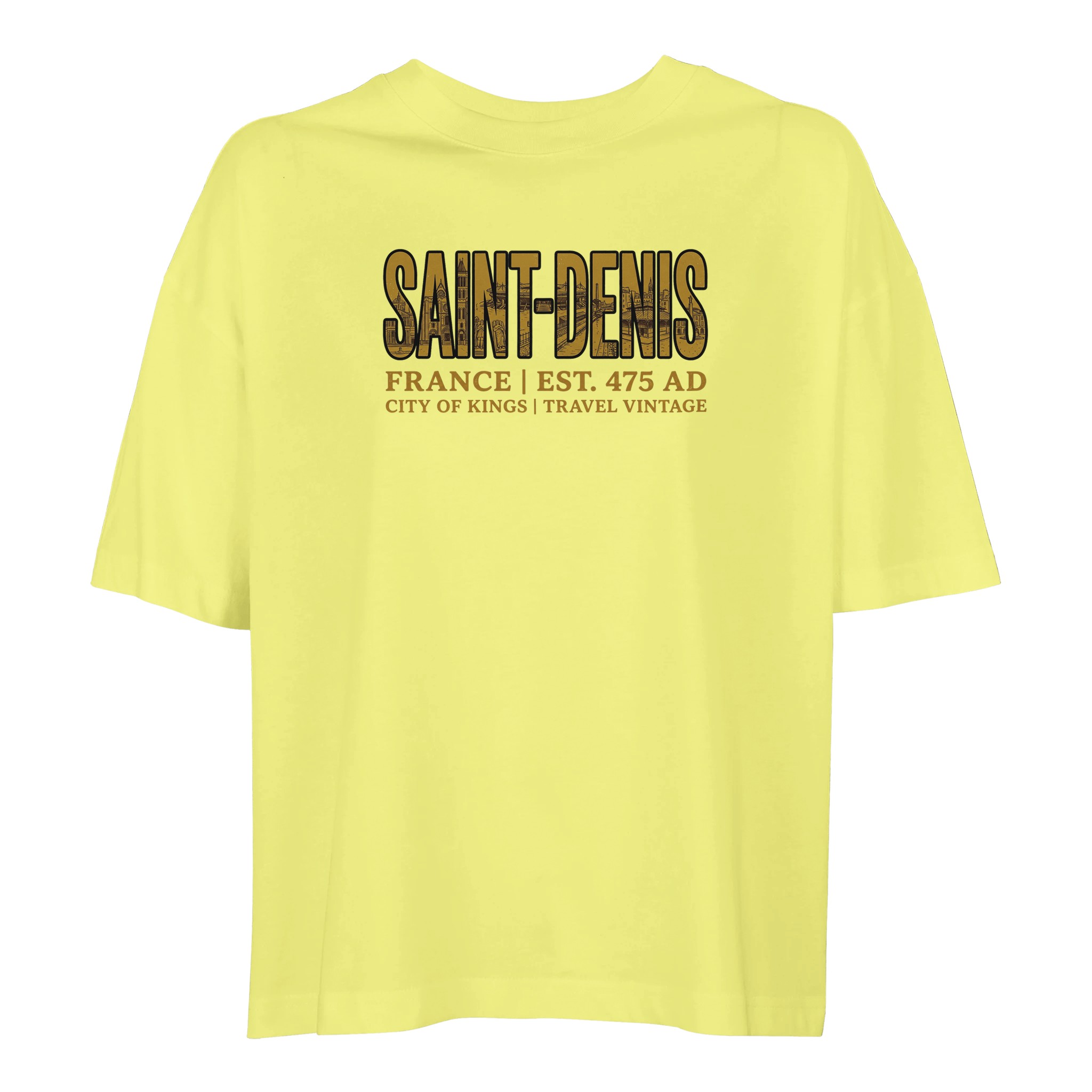 T-shirt Saint-Denis femme ample coton bio ville T-shirt Saint-Denis femme ample coton bio ville