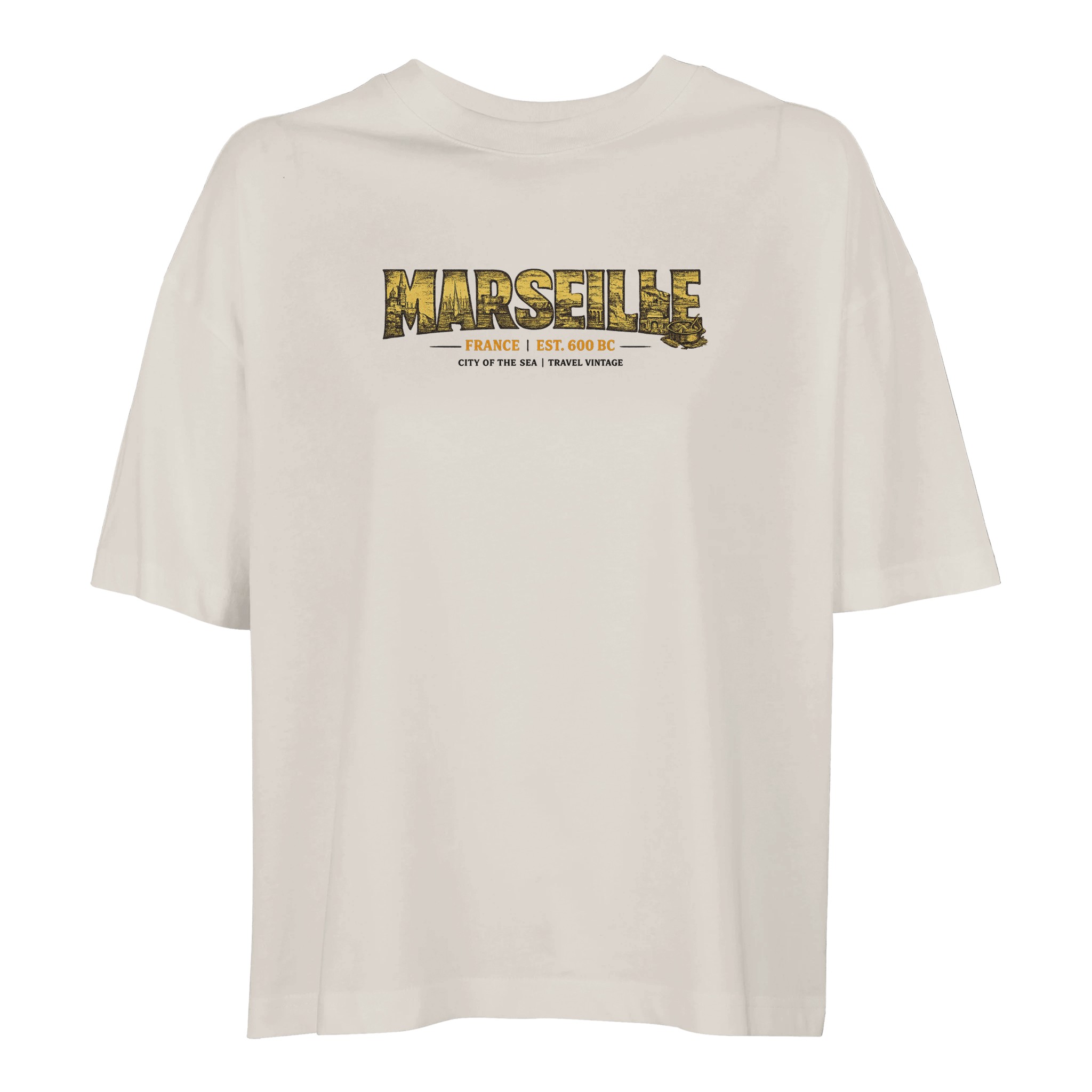 T-shirt Marseille femme ample coton bio conversion T-shirt Marseille femme ample coton bio conversion