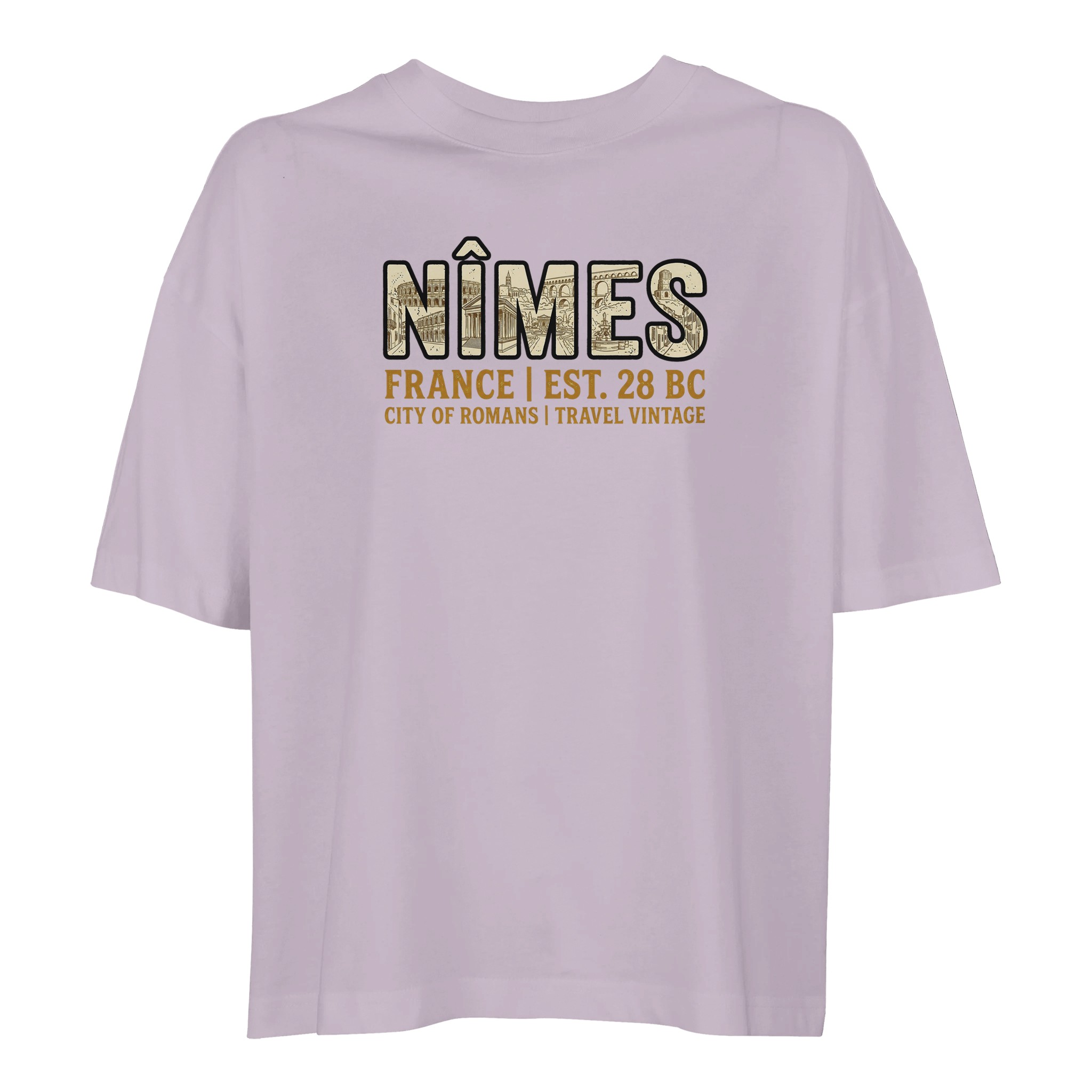 T-shirt Nîmes femme ample coton bio en conversion T-shirt Nîmes femme ample coton bio en conversion