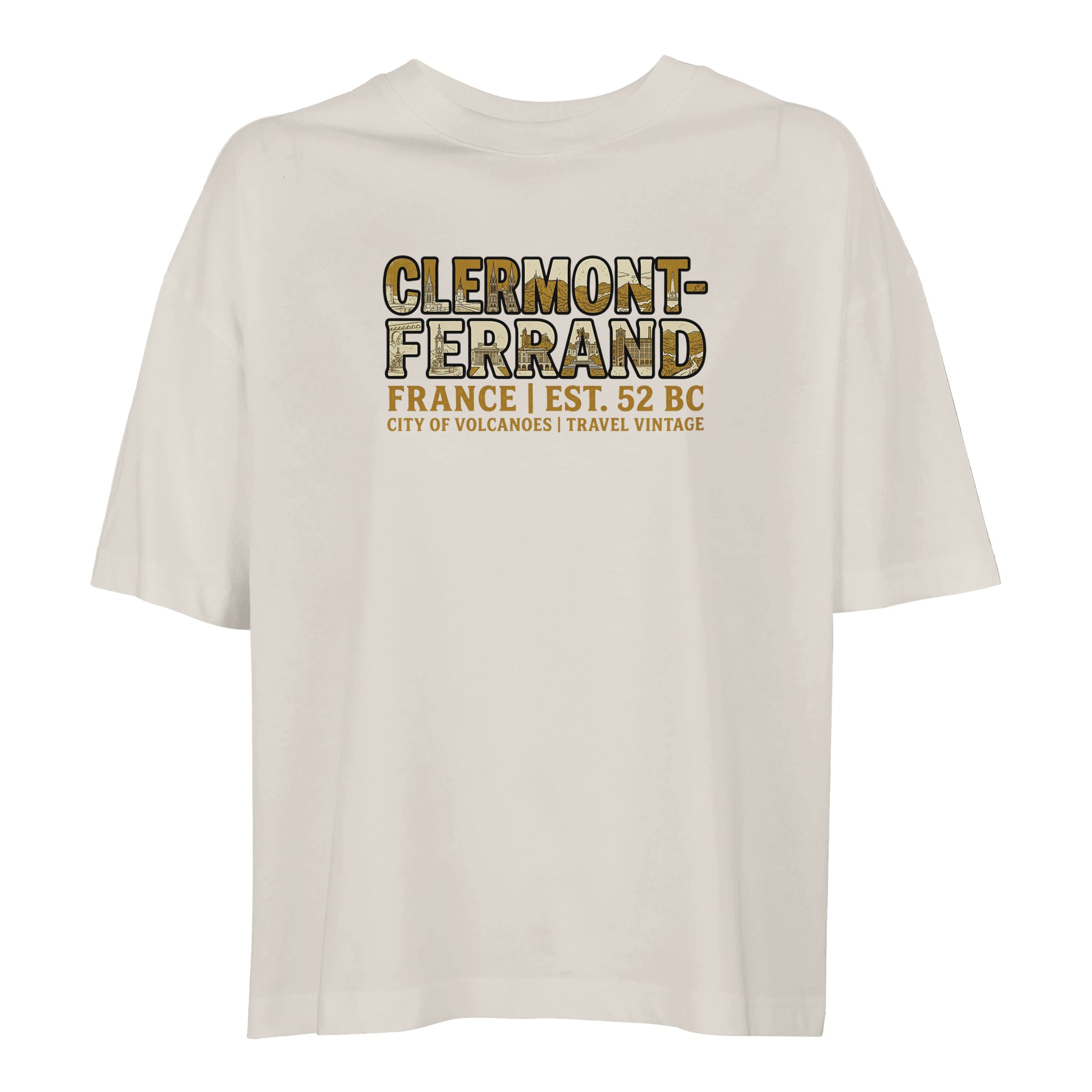 T-shirt Clermont-Ferrand femme ample coton bio T-shirt Clermont-Ferrand femme ample coton bio