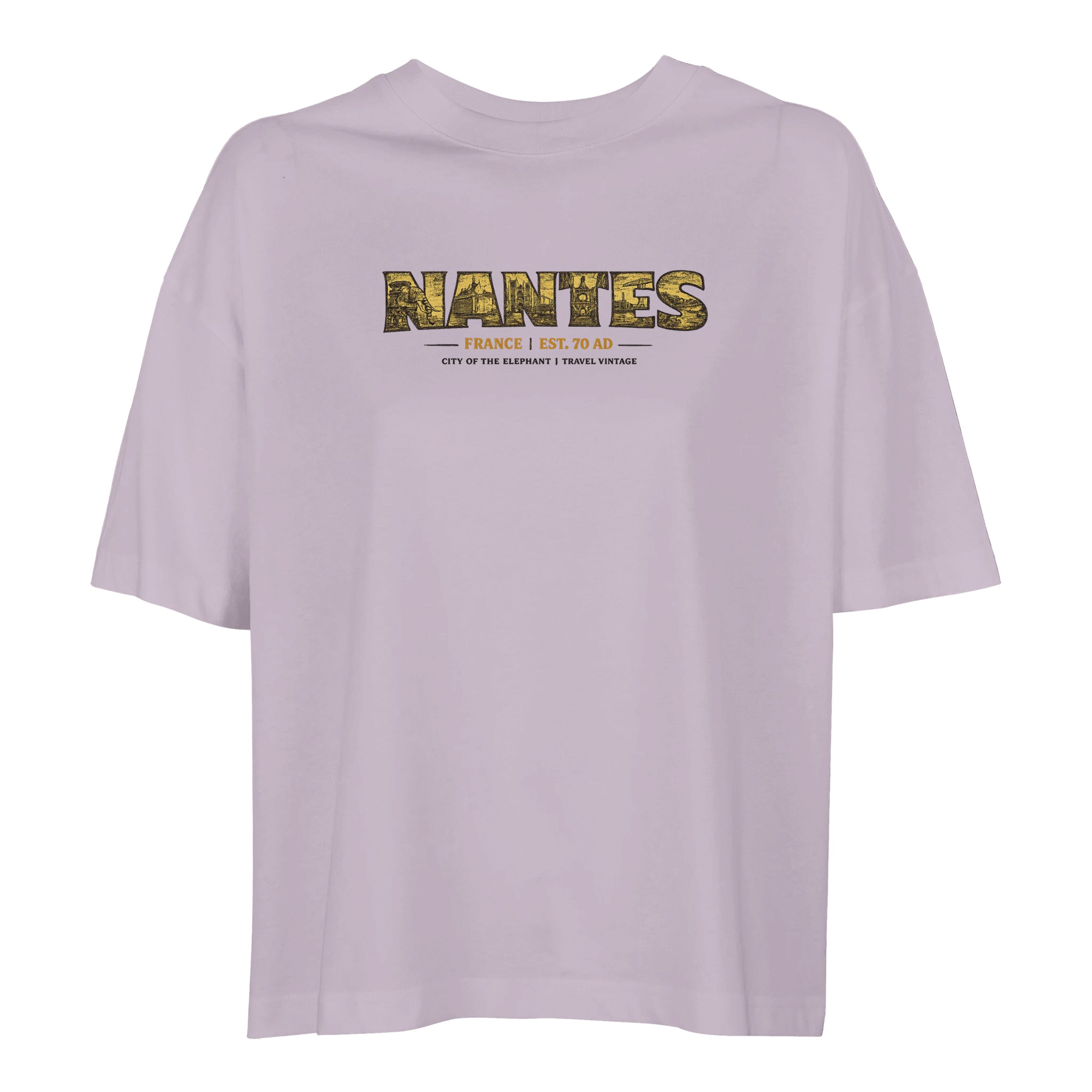 T-shirt Nantes femme ample coton bio ville T-shirt Nantes femme ample coton bio ville