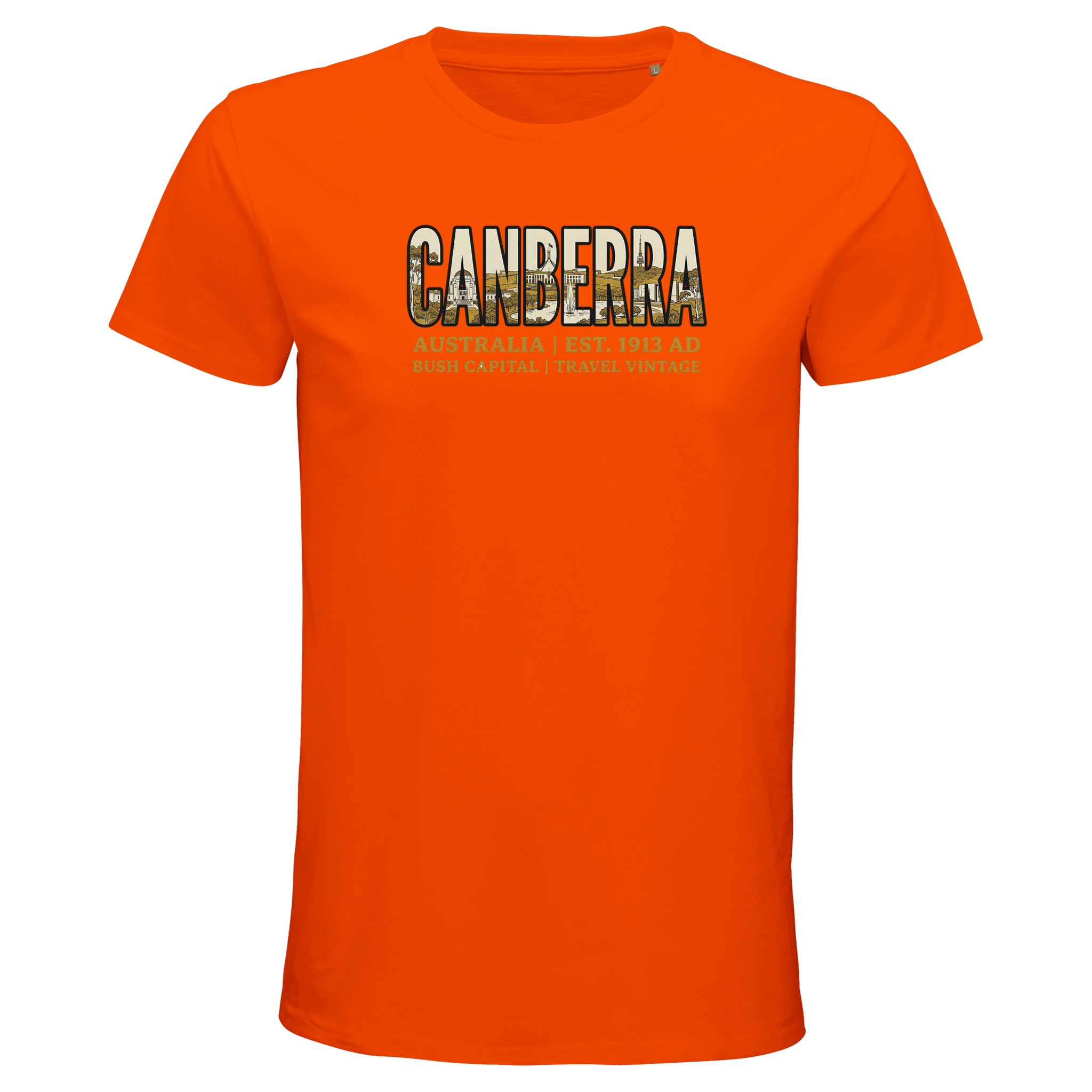 T-shirt Canberra homme bio ajusté T-shirt Canberra homme bio ajusté, coloris Orange