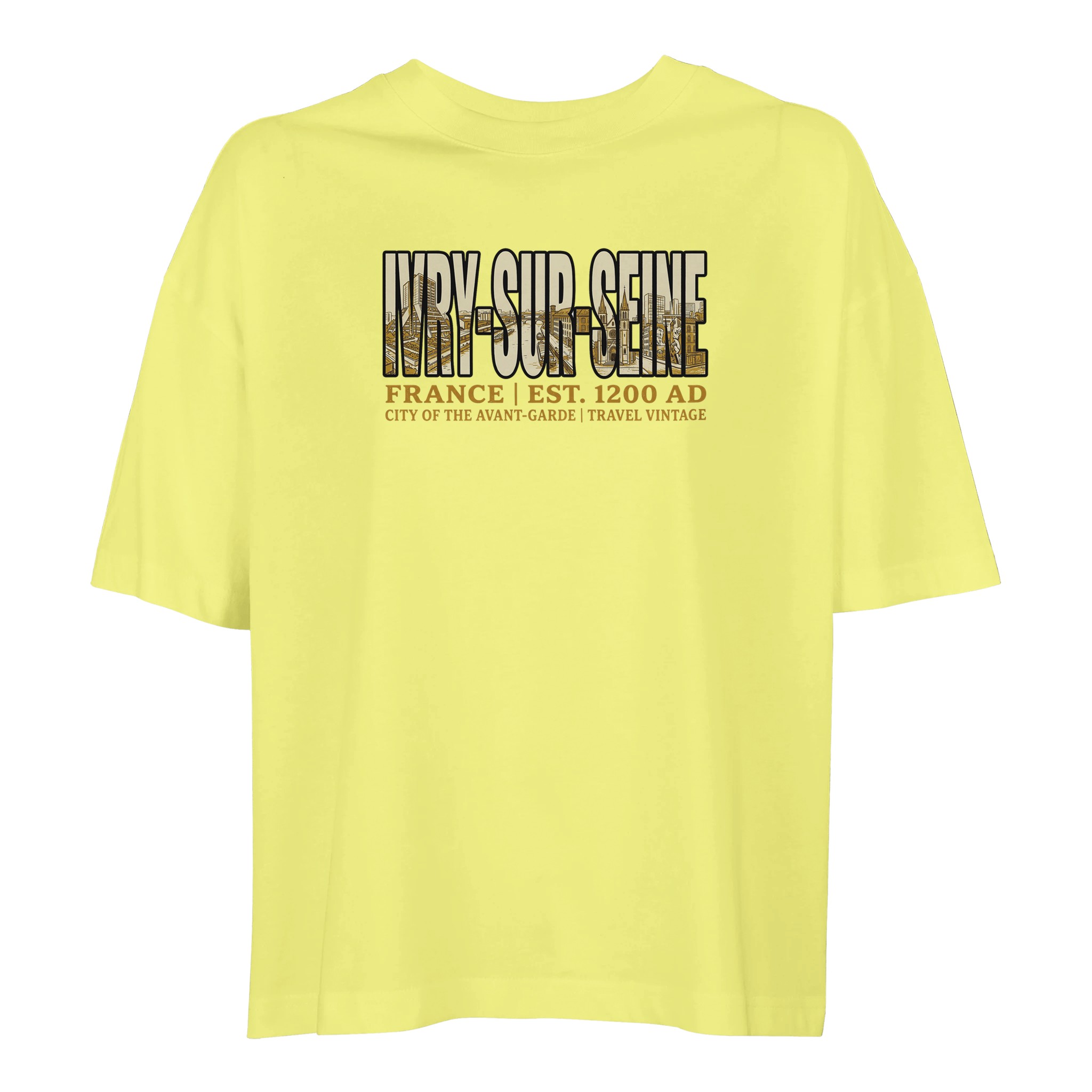 T-shirt Ivry-sur-Seine femme ample coton bio T-shirt Ivry-sur-Seine femme ample coton bio