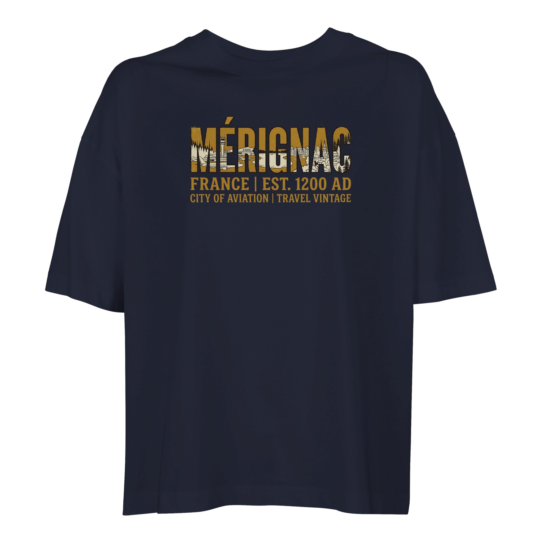 T-shirt Mérignac femme ample coton bio éco-responsable T-shirt Mérignac femme ample coton bio éco-responsable