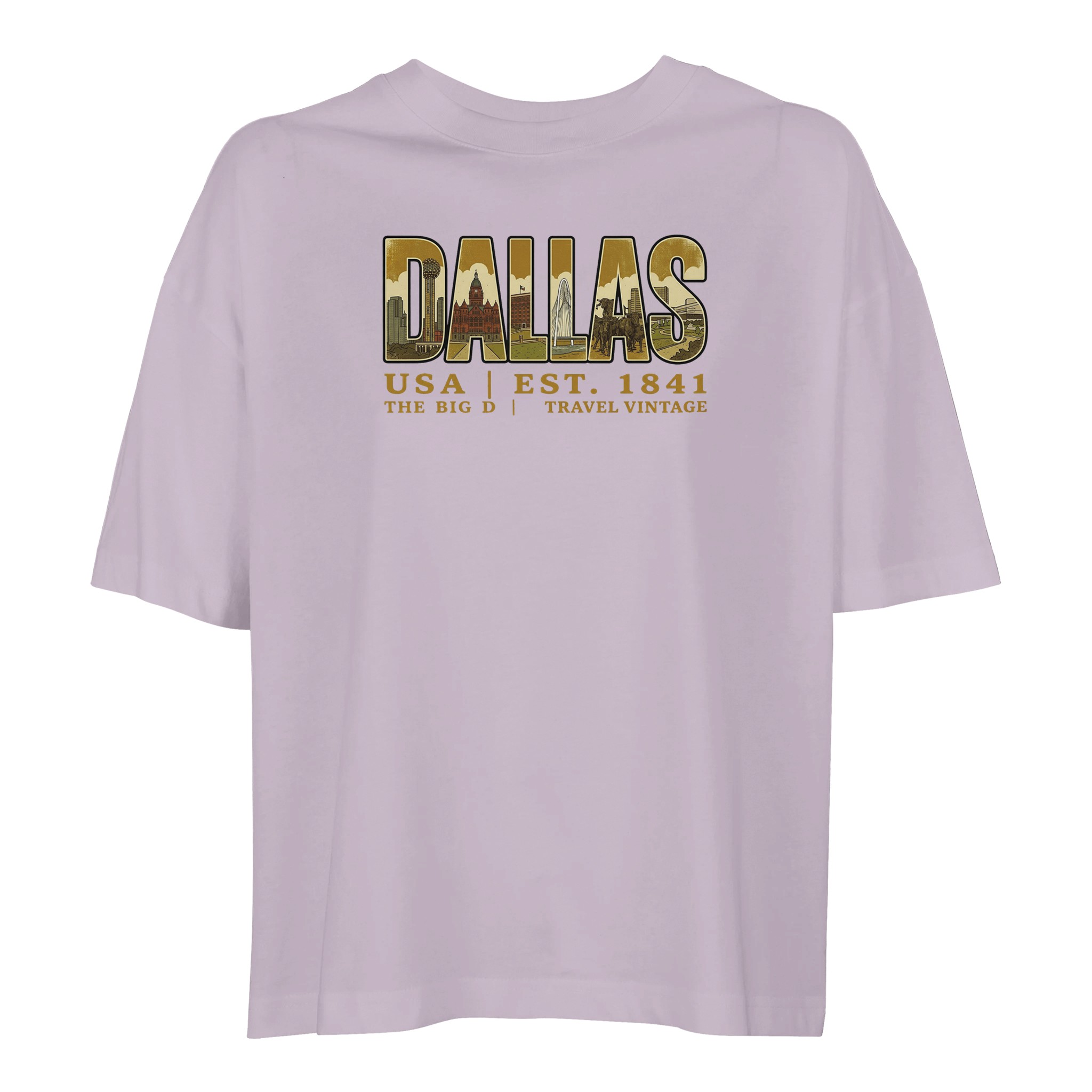 T-shirt Dallas femme ample coton bio conversion T-shirt Dallas femme ample coton bio conversion, coloris lilak