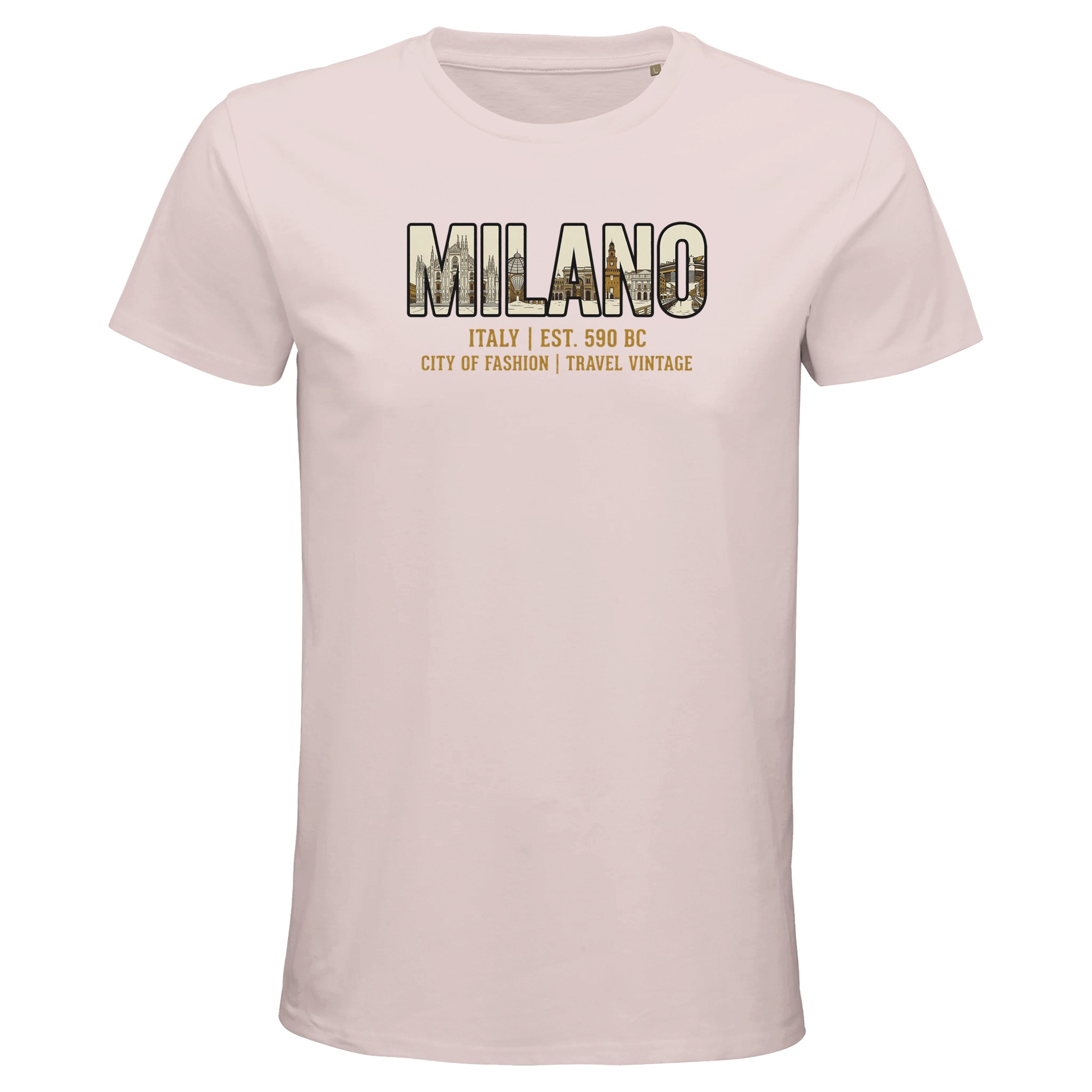T-shirt Milan homme bio ajusté T-shirt Milan homme bio ajusté