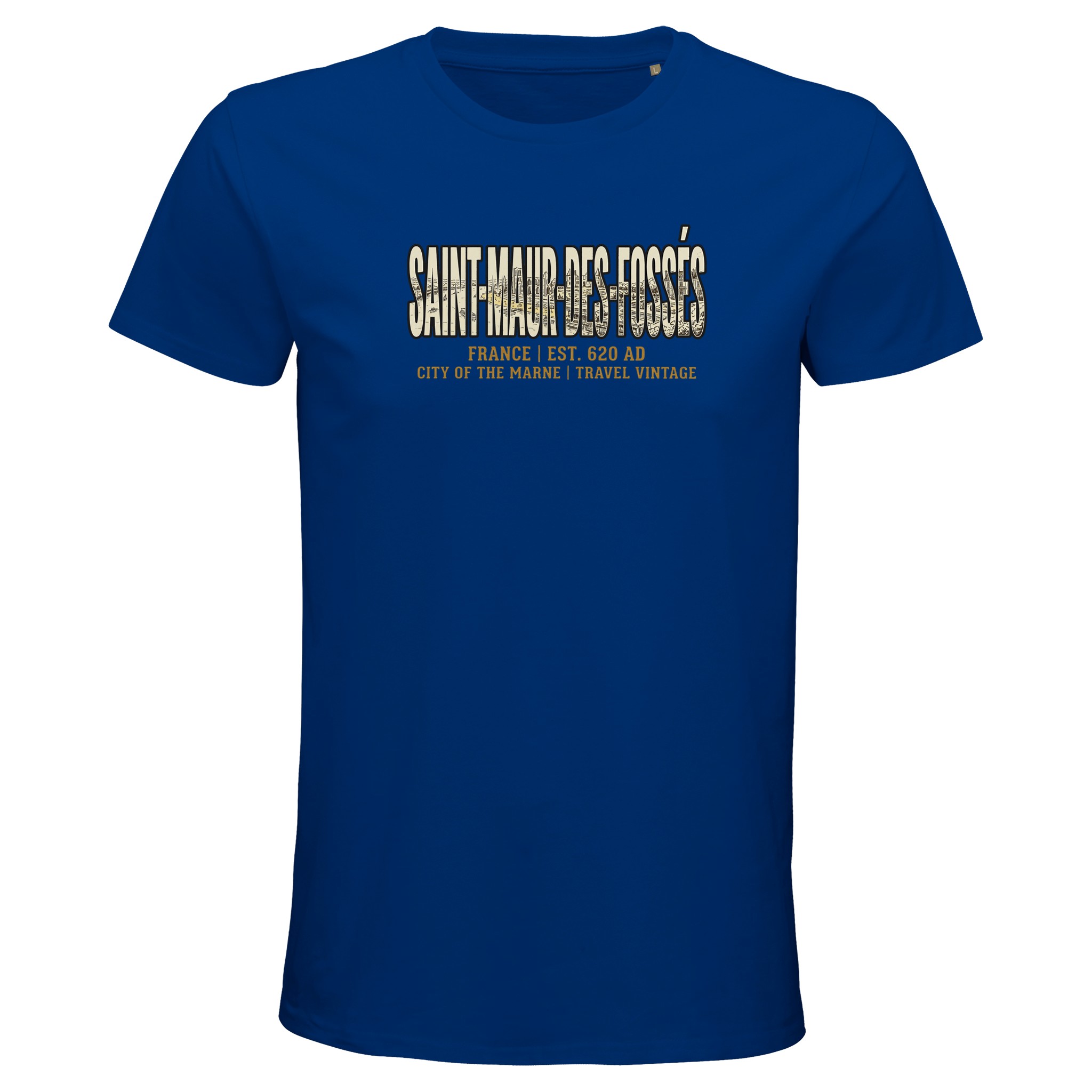 T-shirt Saint-Maur-des-Fossés homme bio ajusté T-shirt Saint-Maur-des-Fossés homme bio ajusté