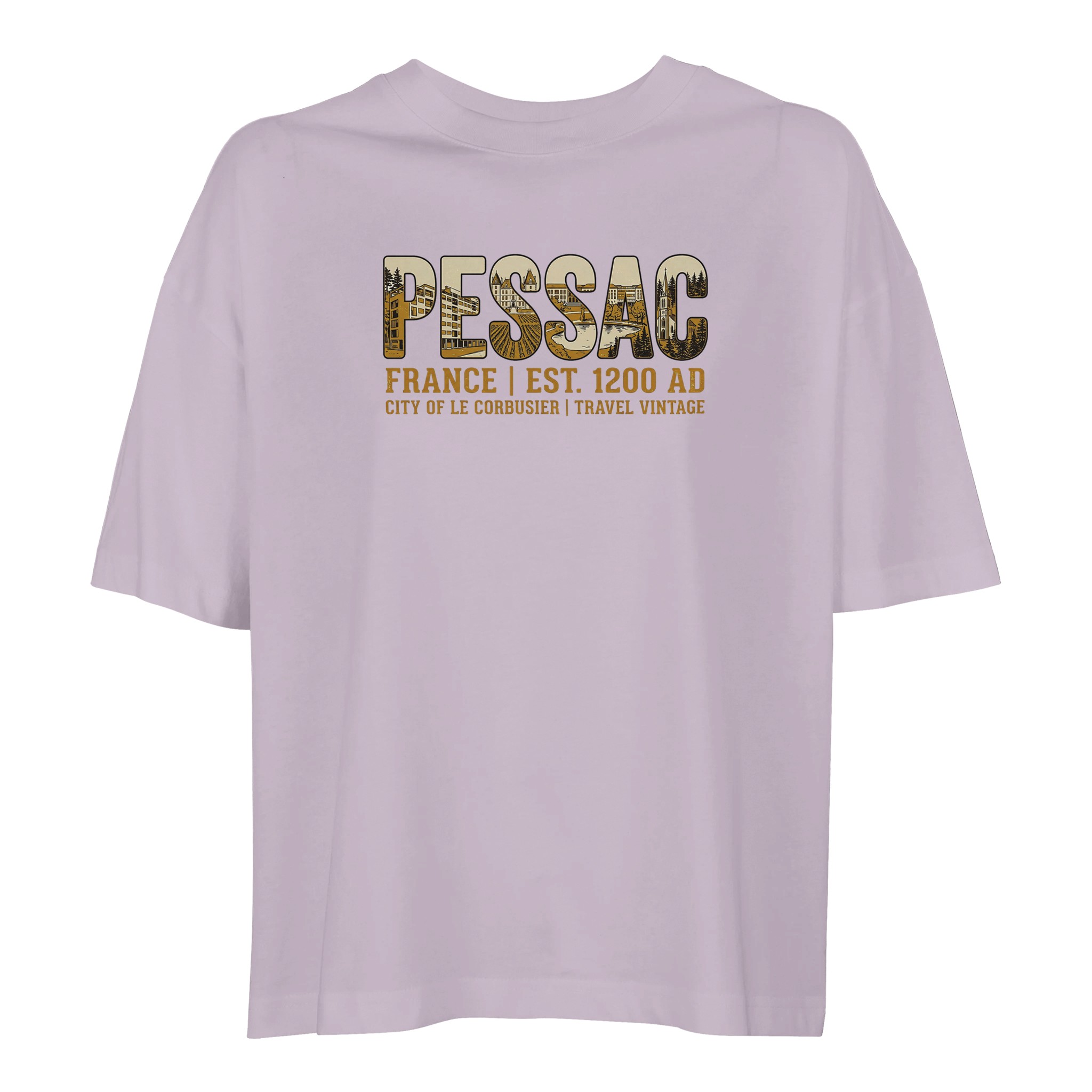 T-shirt Pessac femme ample coton bio ville T-shirt Pessac femme ample coton bio ville