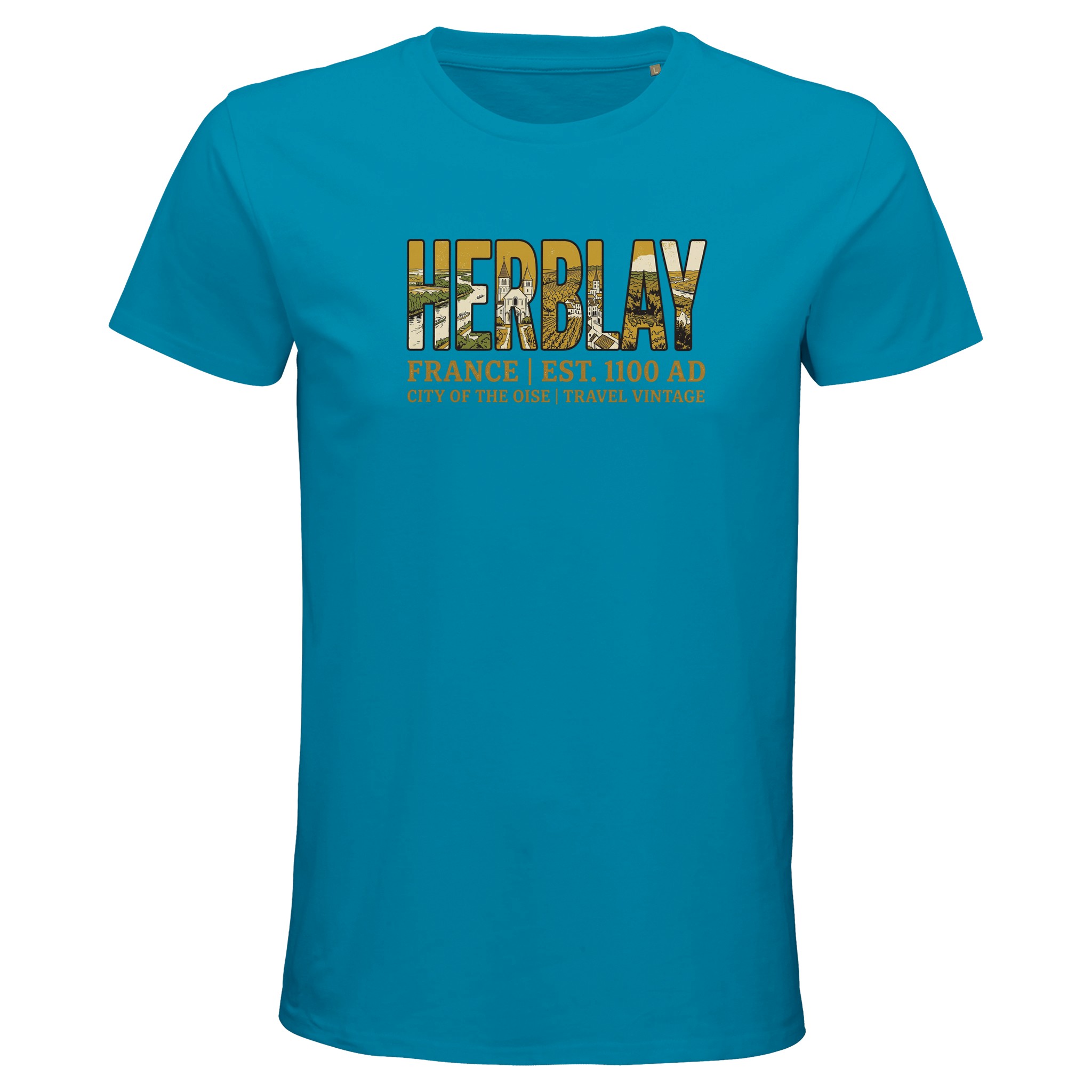T-shirt Herblay homme bio ajusté ville de lOise T-shirt Herblay homme bio ajusté ville de lOise