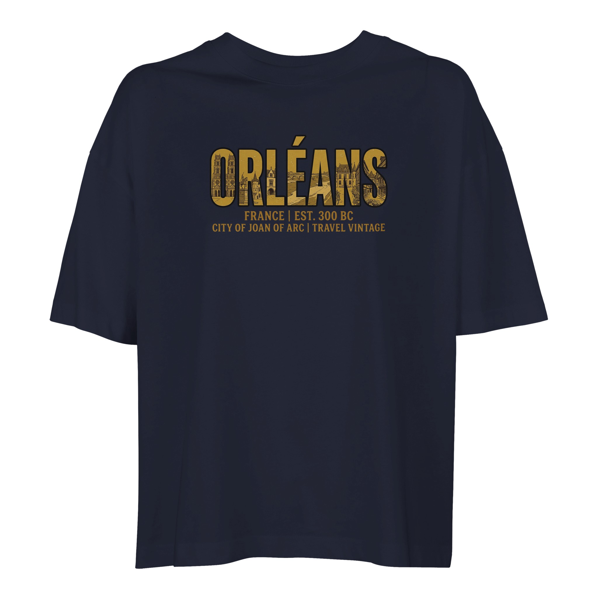 T-shirt Orléans femme ample coton bio ville T-shirt Orléans femme ample coton bio ville