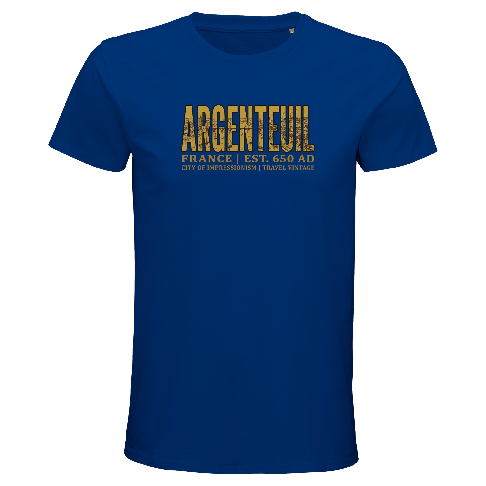 T-shirt Argenteuil homme bio ajusté ville française T-shirt Argenteuil homme bio ajusté ville française