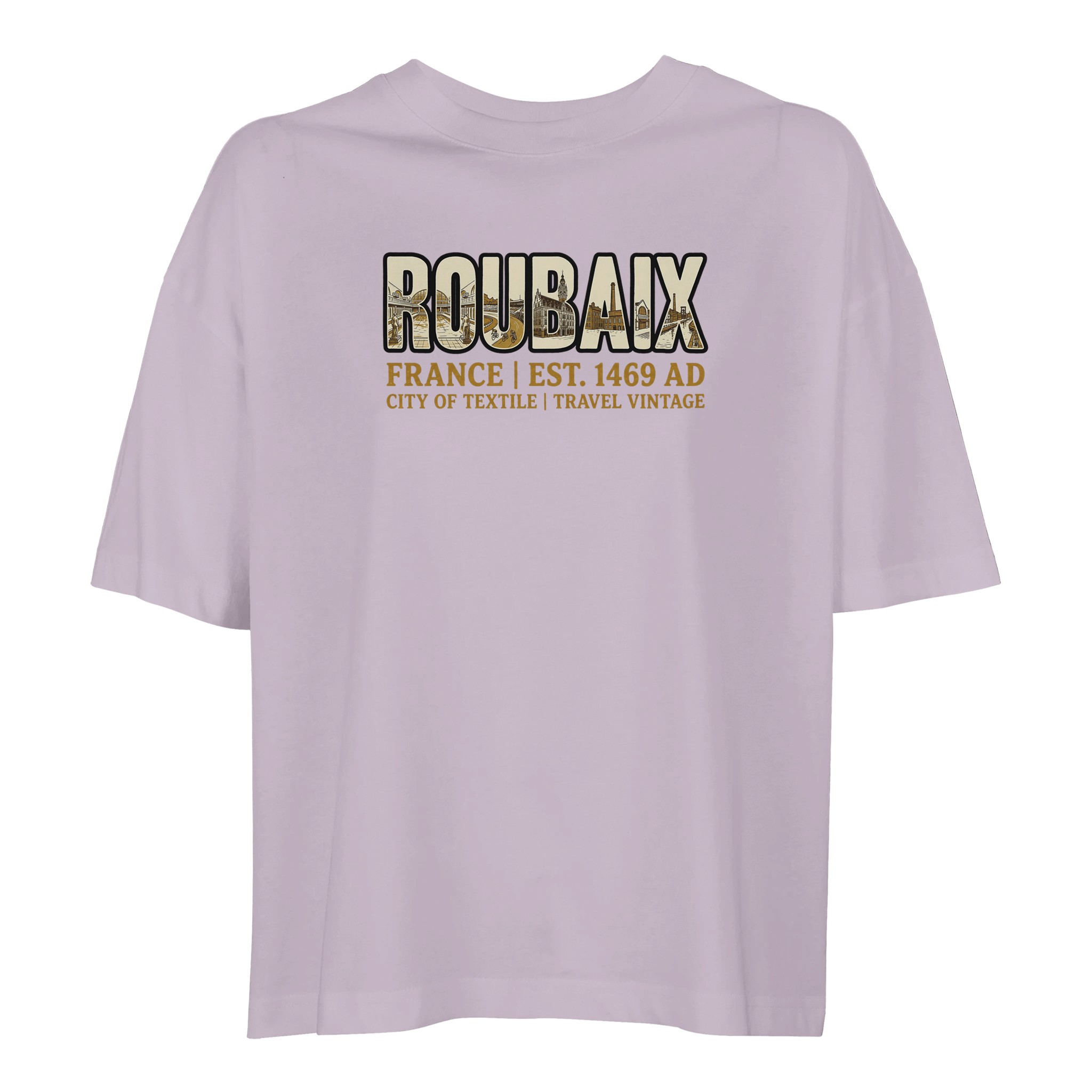 T-shirt Roubaix femme ample coton bio ville chic T-shirt Roubaix femme ample coton bio ville chic