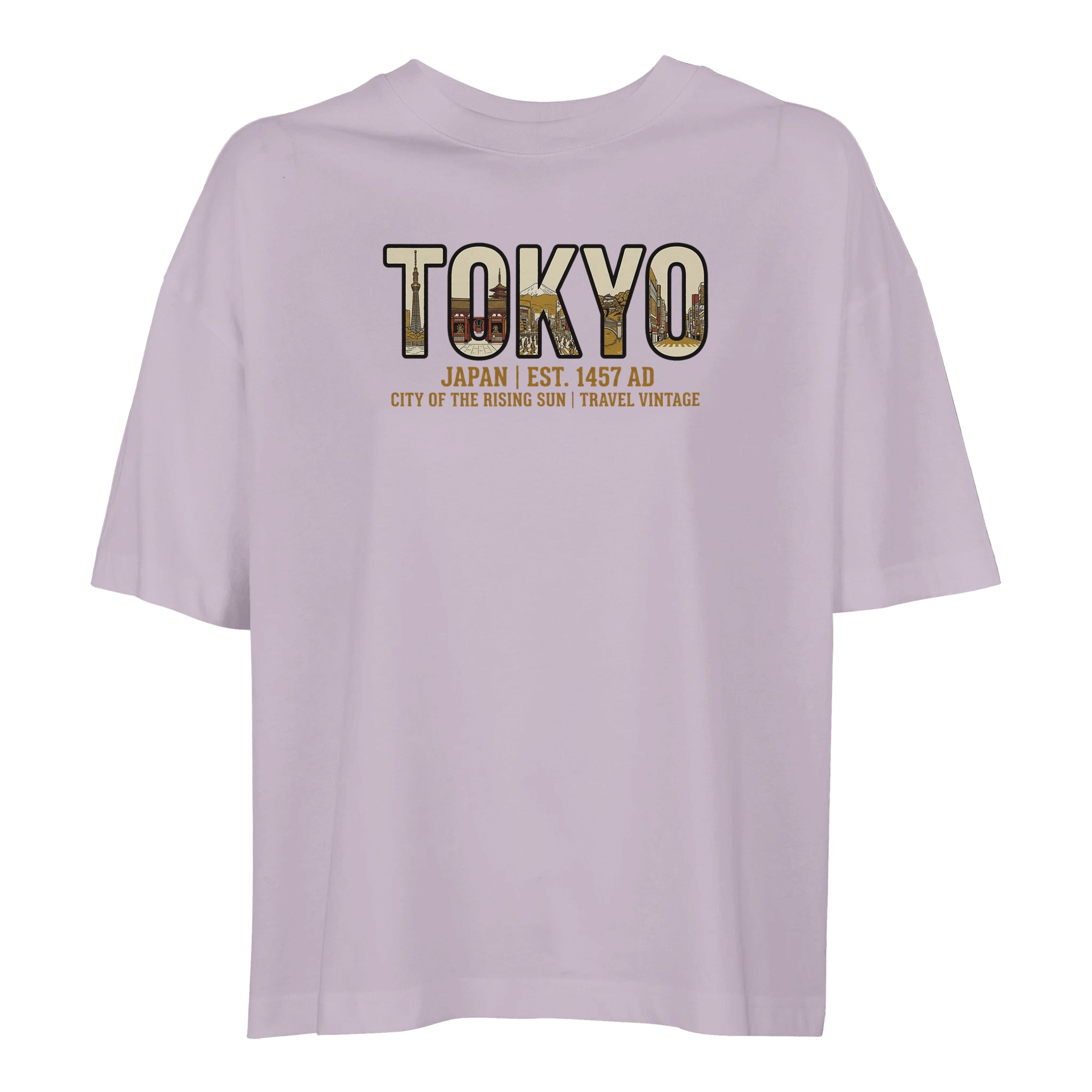 T-shirt Tokyo femme ample coton bio conversion T-shirt Tokyo femme ample coton bio conversion
