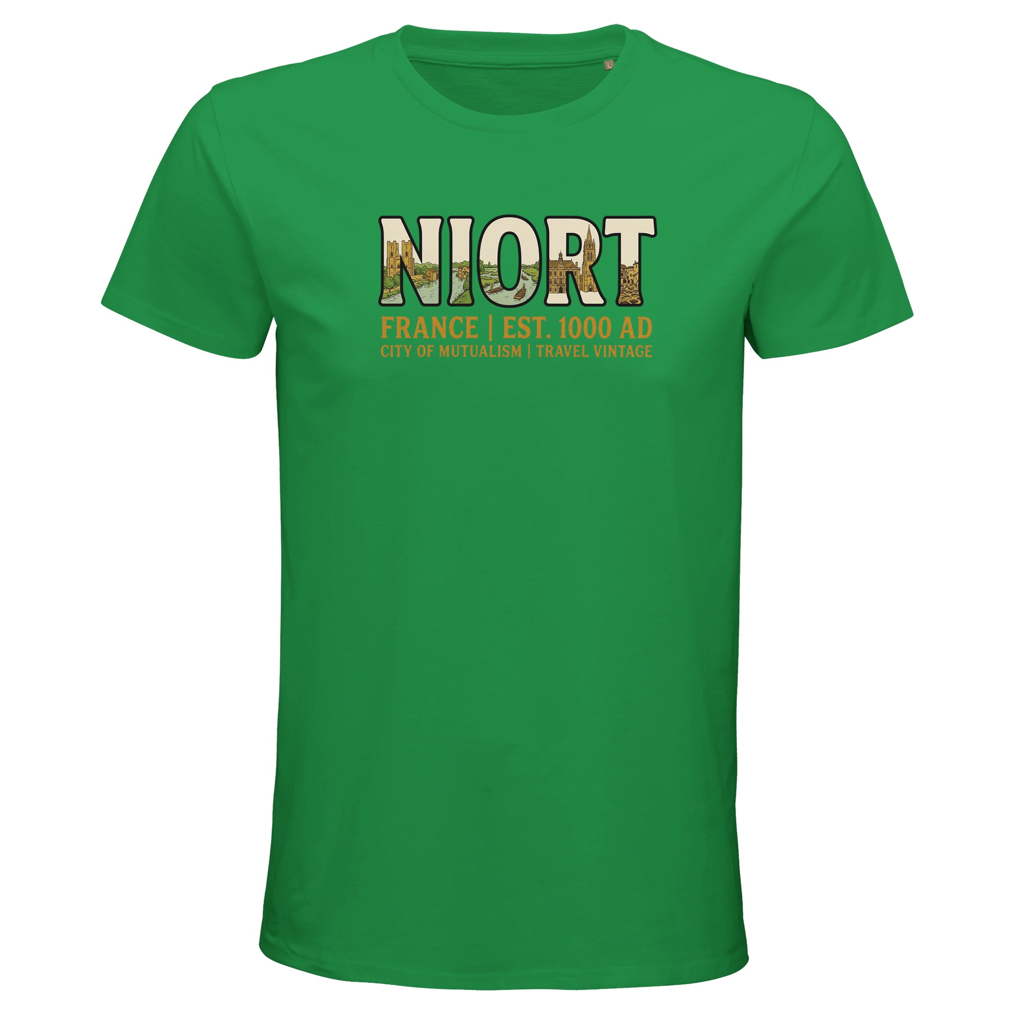 T-shirt Niort homme bio ajusté T-shirt Niort homme bio ajusté