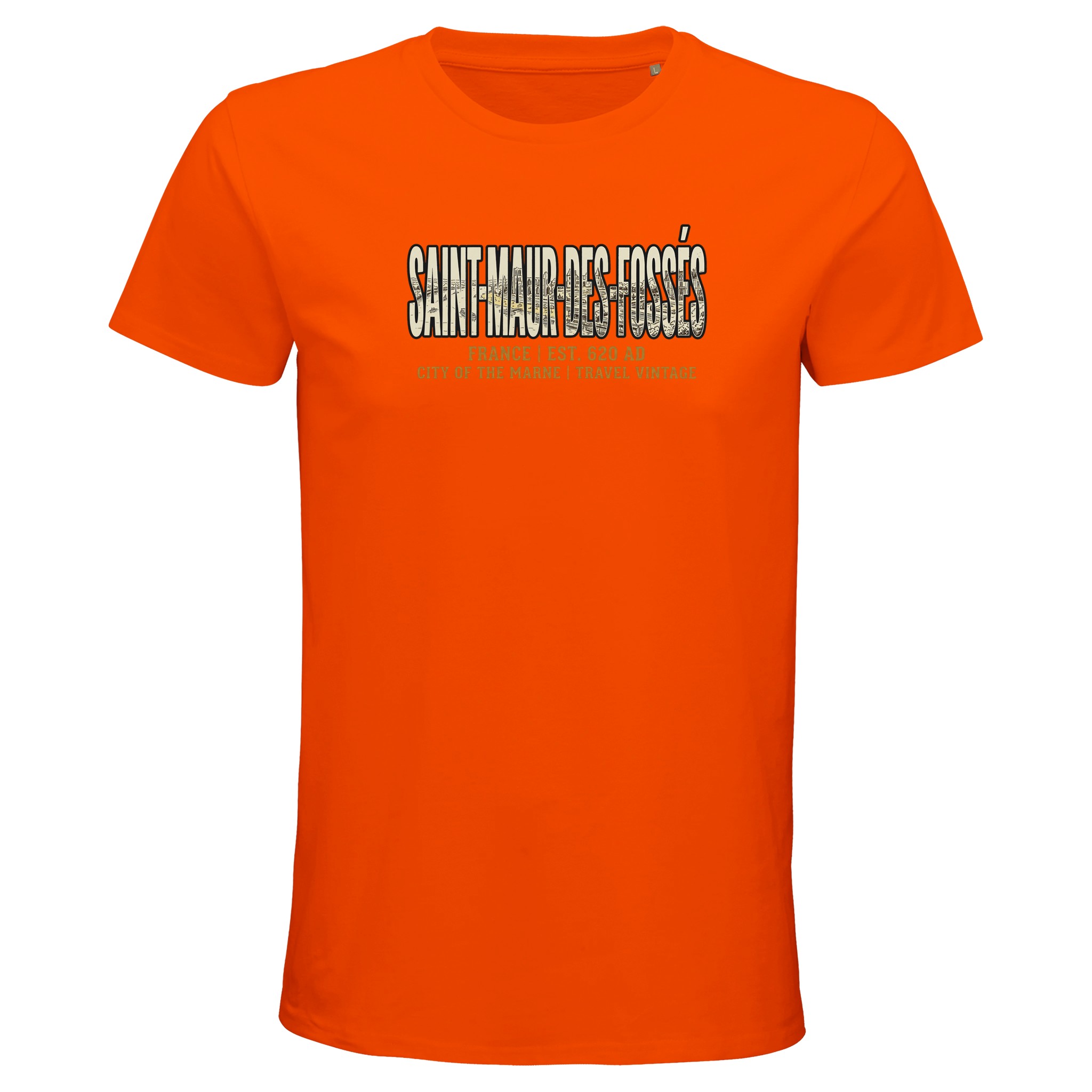 T-shirt Saint-Maur-des-Fossés homme bio ajusté T-shirt Saint-Maur-des-Fossés homme bio ajusté