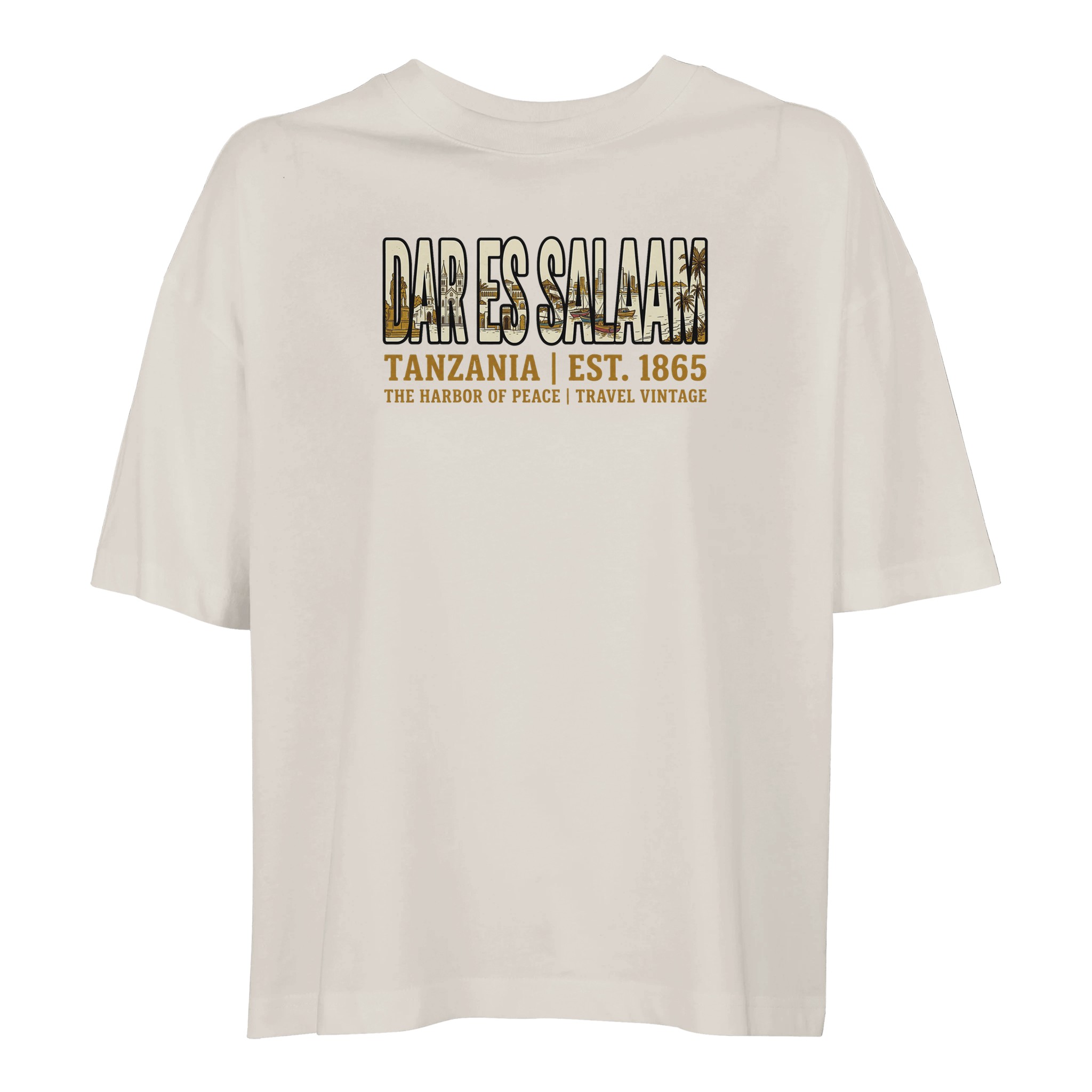T-shirt Dar es Salaam femme ample coton bio T-shirt Dar es Salaam femme ample coton bio