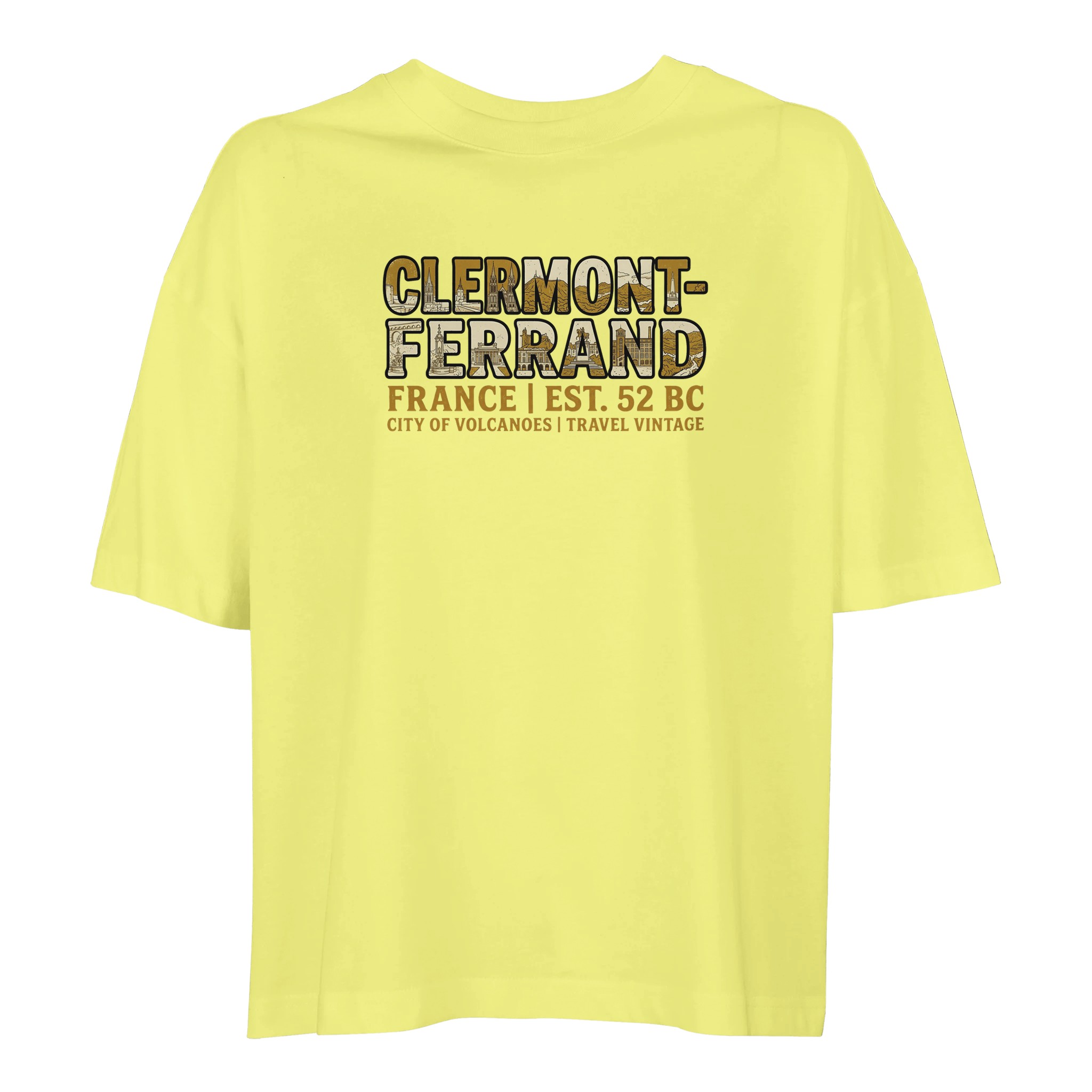 T-shirt Clermont-Ferrand femme ample coton bio T-shirt Clermont-Ferrand femme ample coton bio