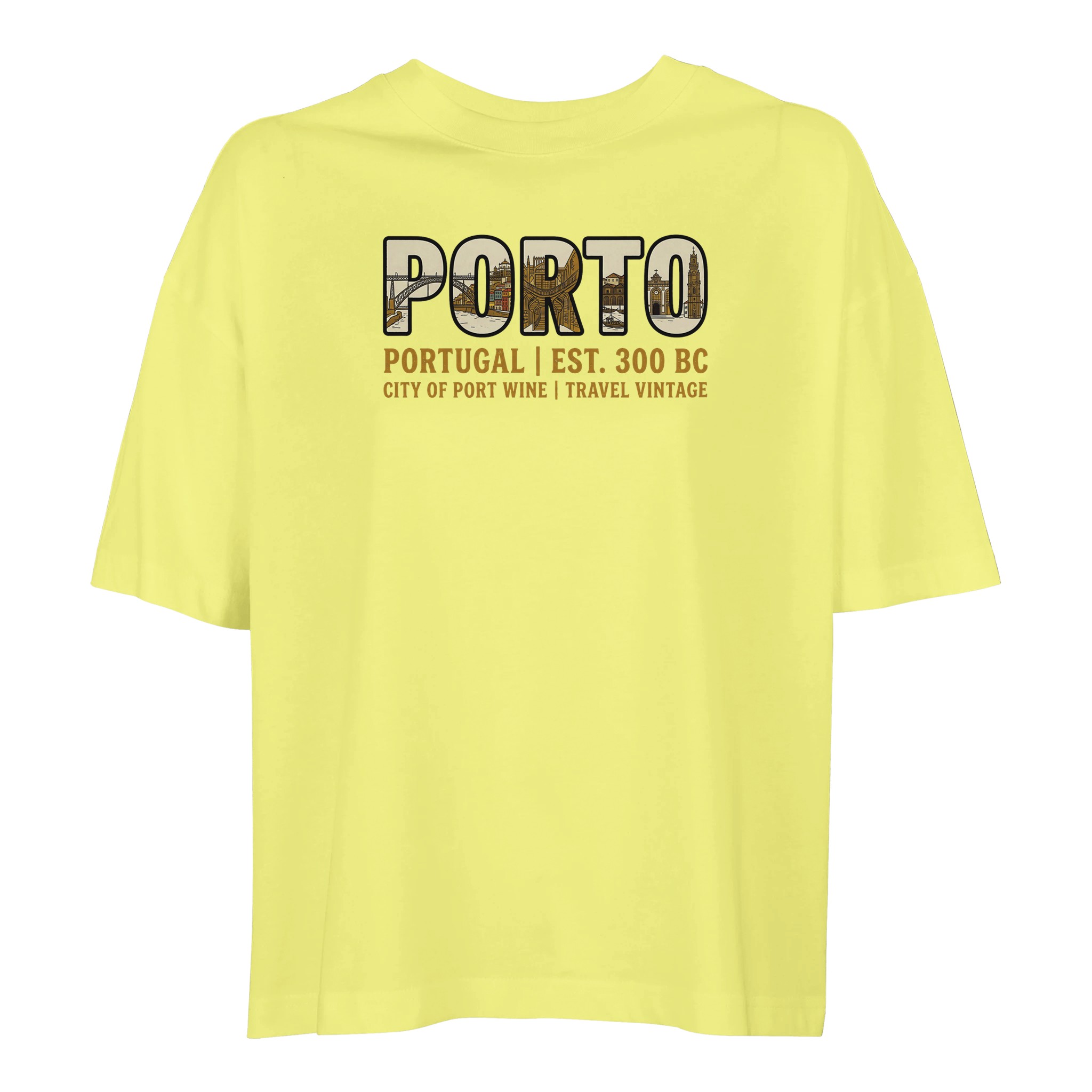 T-shirt Porto femme ample coton bio T-shirt Porto femme ample coton bio, coloris Jaune clair