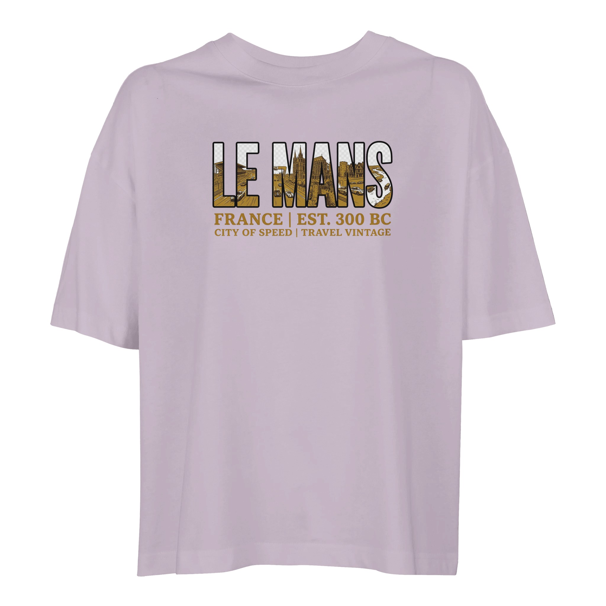 T-shirt Le Mans femme ample coton bio ville T-shirt Le Mans femme ample coton bio ville