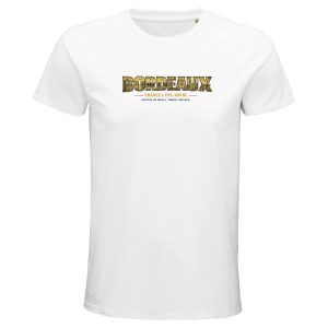 T-shirt Bordeaux homme bio ajusté ville française T-shirt Bordeaux homme bio ajusté ville française