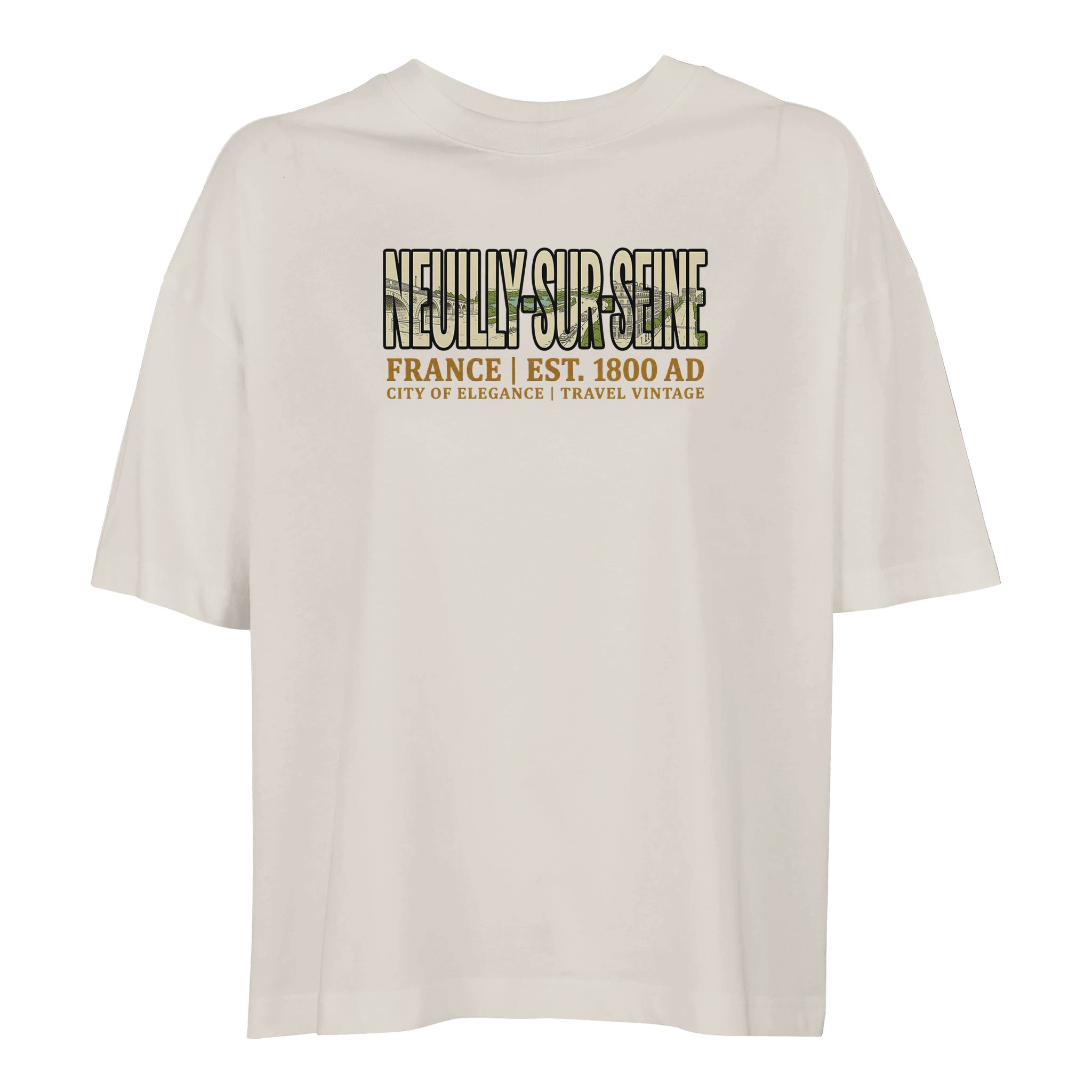 T-shirt Neuilly-sur-Seine femme ample coton bio T-shirt Neuilly-sur-Seine femme ample coton bio