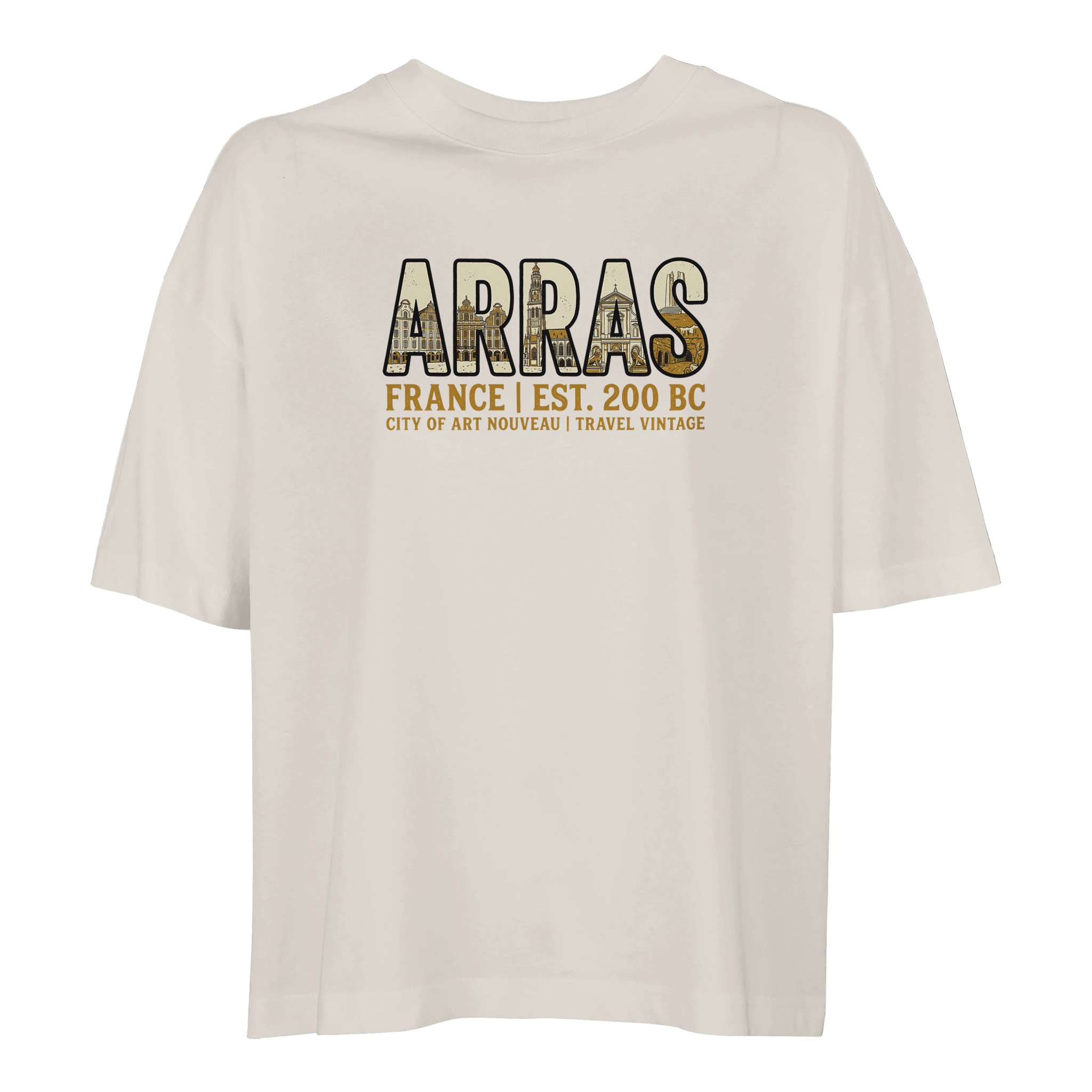 T-shirt Arras femme ample coton bio ville stylé T-shirt Arras femme ample coton bio ville stylé