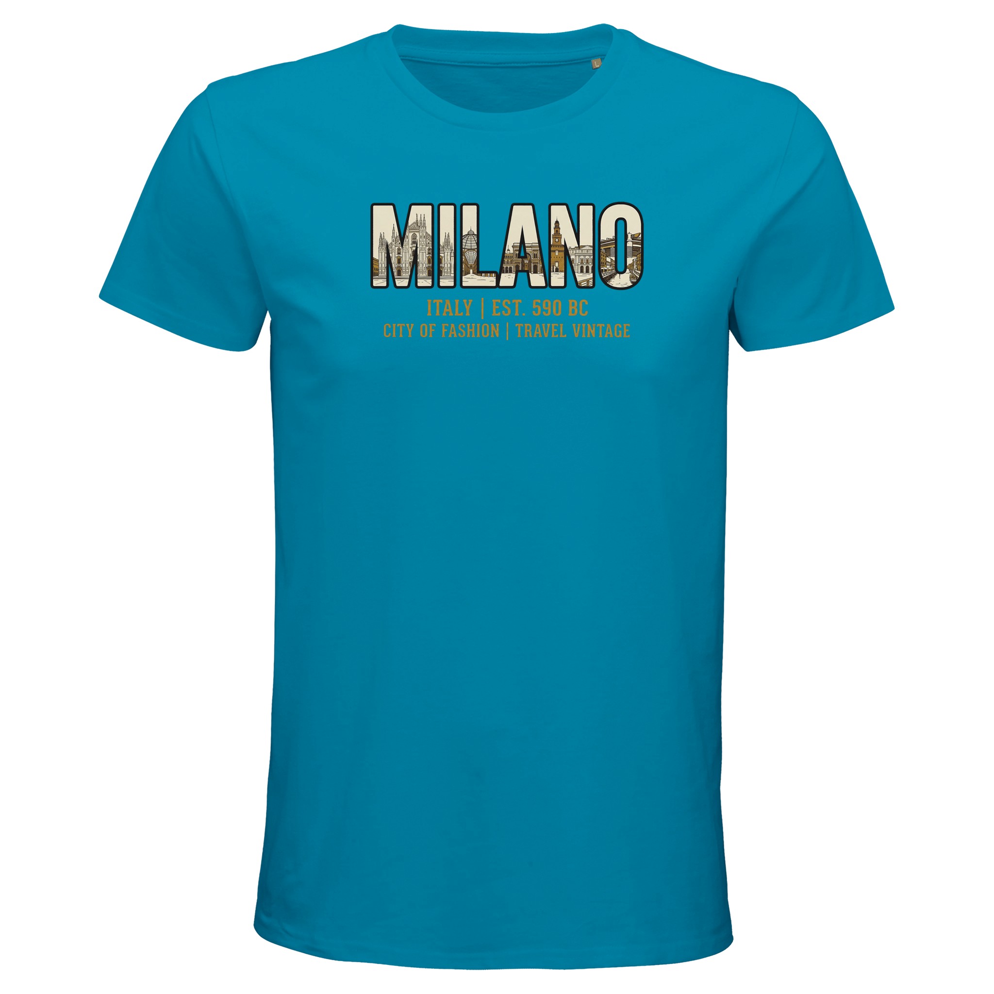 T-shirt Milan homme bio ajusté T-shirt Milan homme bio ajusté