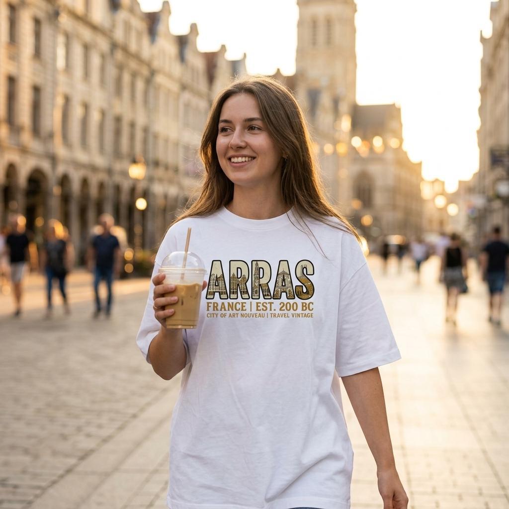 T-shirt Arras femme ample coton bio ville stylé T-shirt Arras femme ample coton bio ville stylé