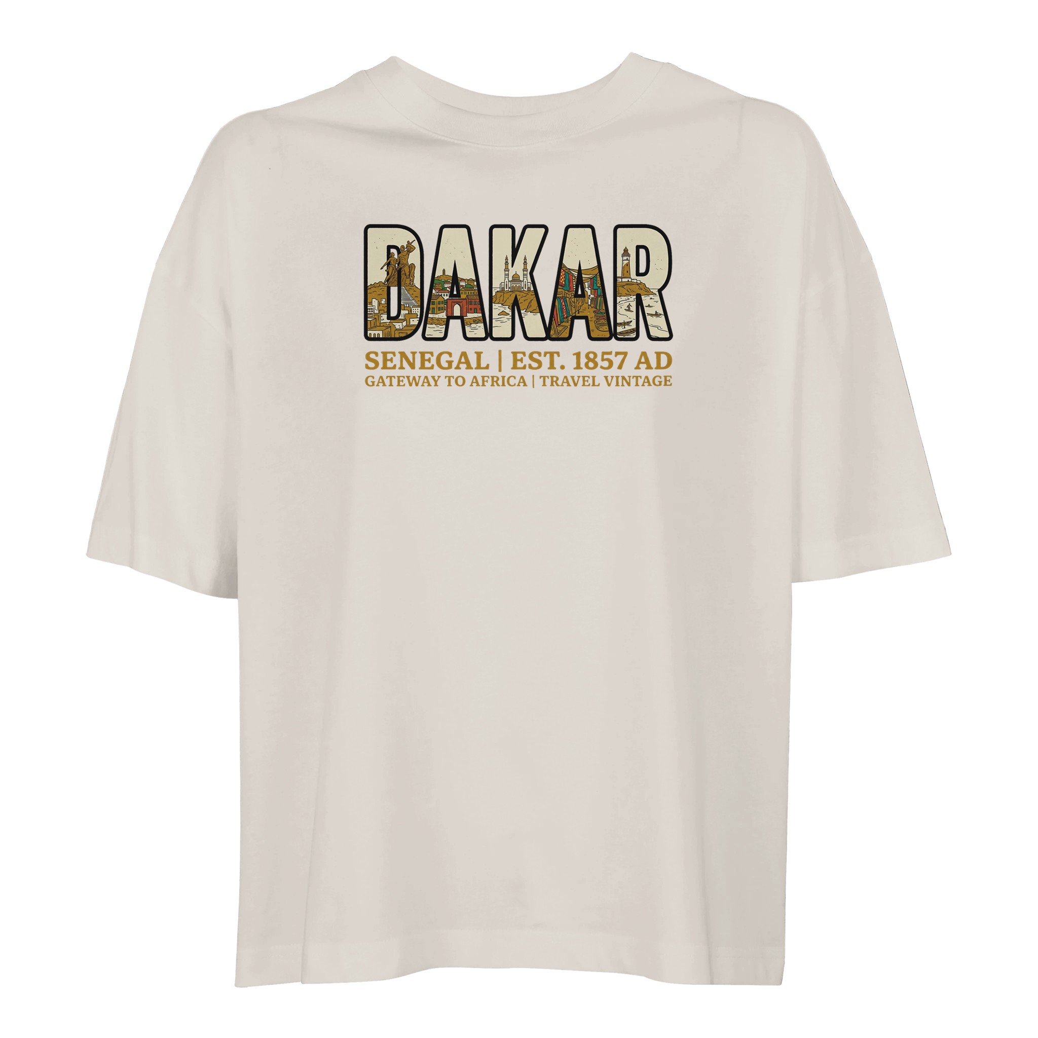 T-shirt Dakar femme ample coton en conversion bio T-shirt Dakar femme ample coton en conversion bio, coloris Off White