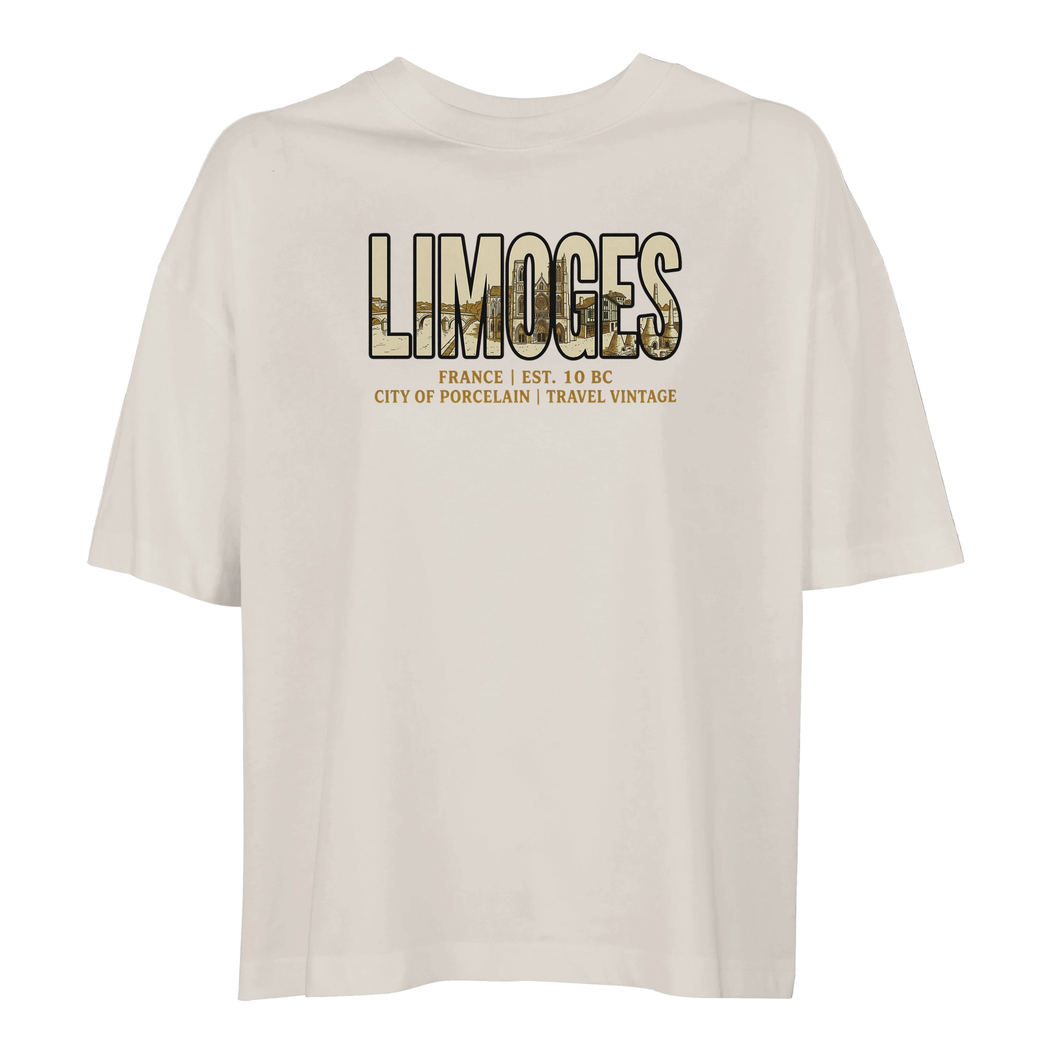 T-shirt Limoges femme ample coton bio conversion T-shirt Limoges femme ample coton bio conversion