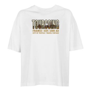 T-shirt Tourcoing homme bio ajusté coton T-shirt Tourcoing femme ample coton bio conversion