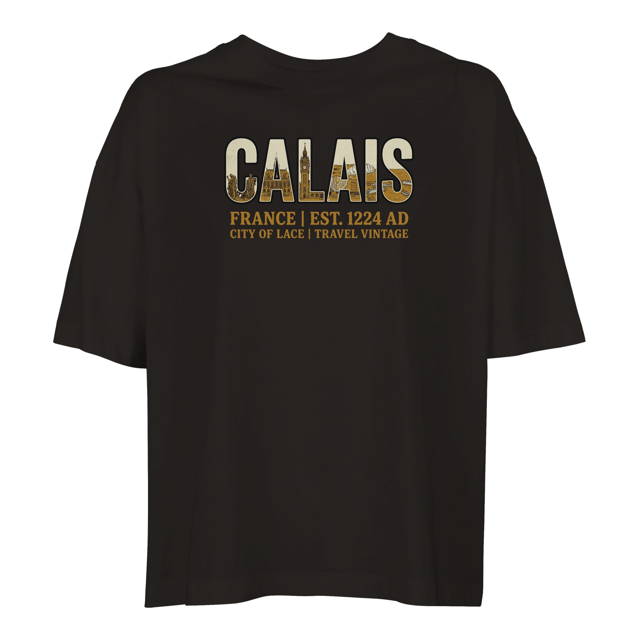 T-shirt Calais femme ample coton bio T-shirt Calais femme ample coton bio, coloris Deep Black