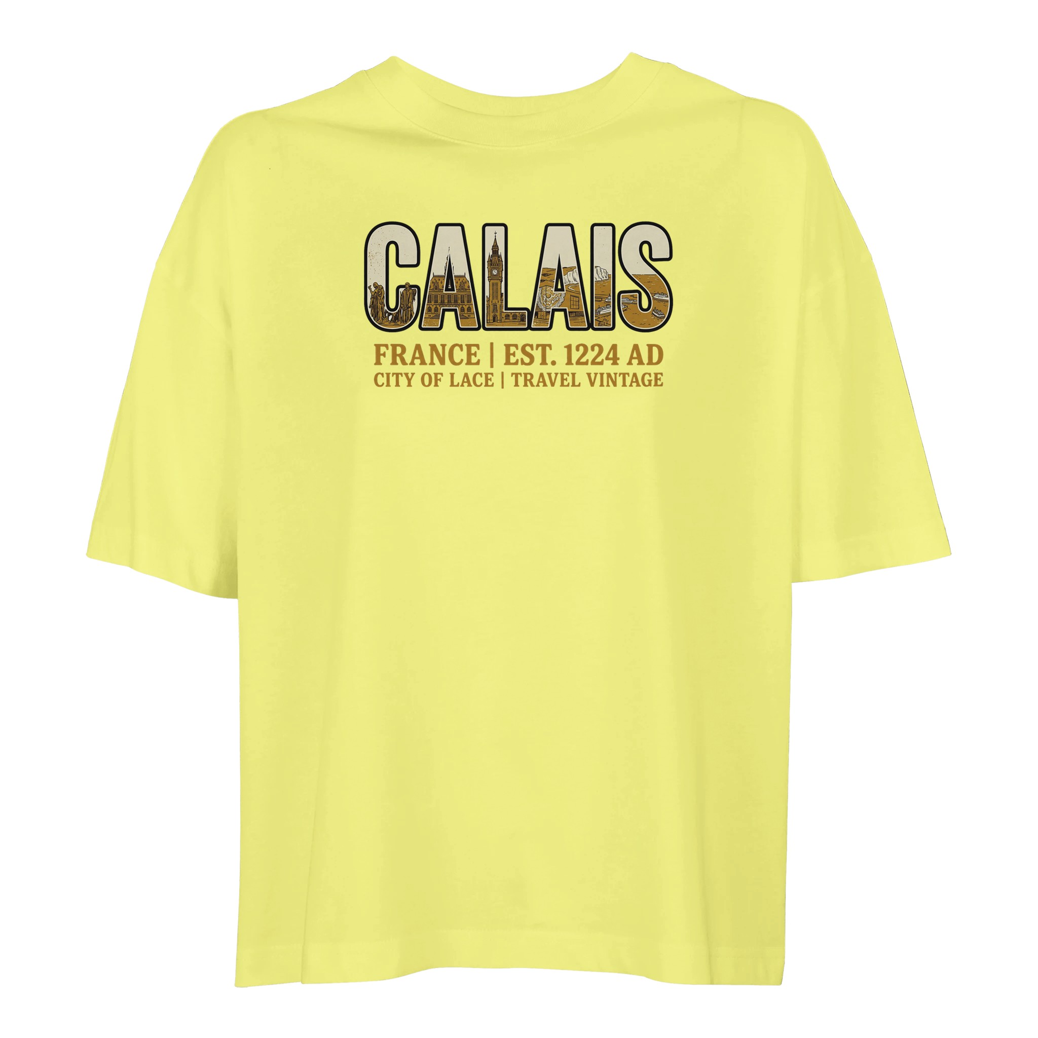 T-shirt Calais femme ample coton bio T-shirt Calais femme ample coton bio, coloris Jaune clair